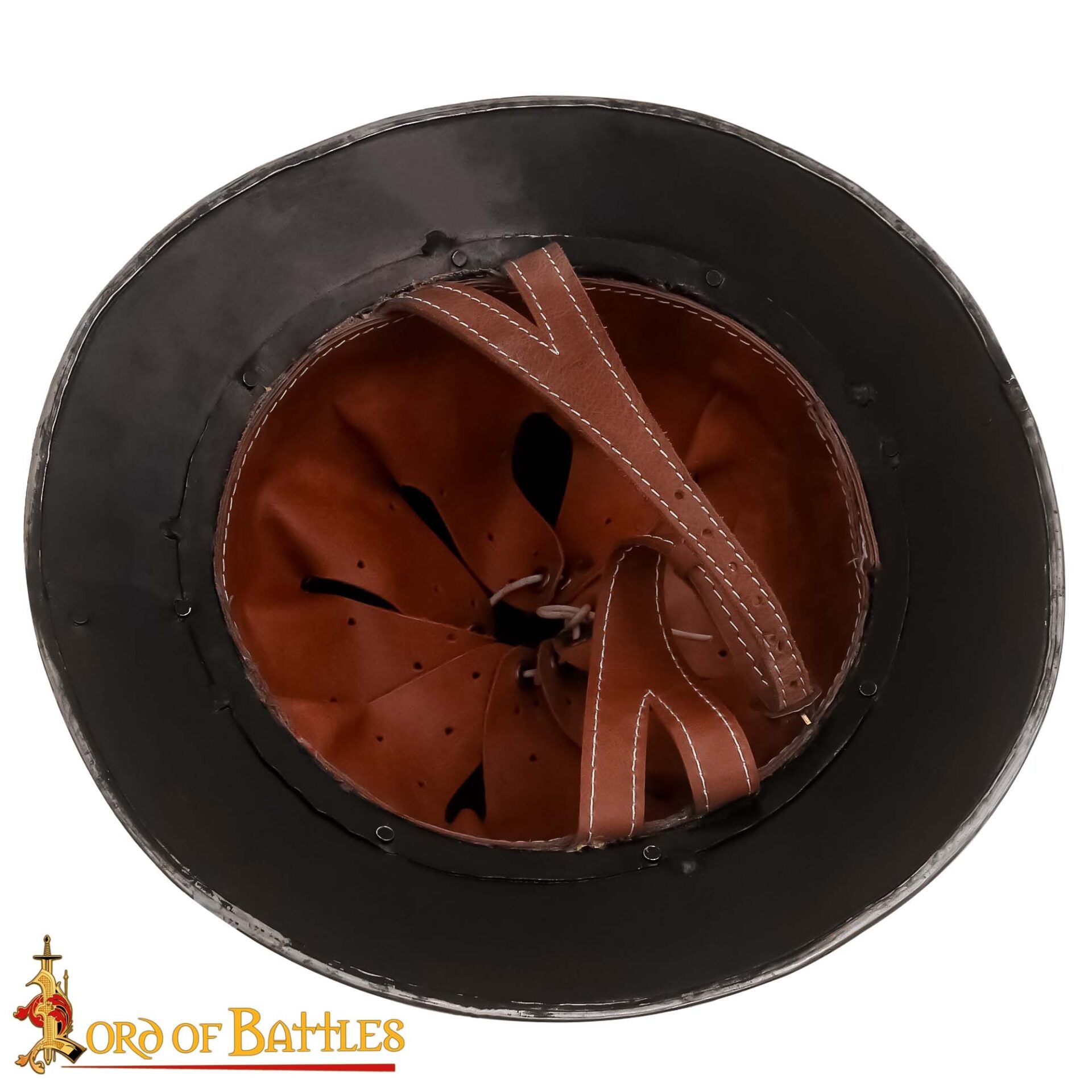 Sombrero Medieval de Infantería de Acero Calibre 18 / Sombrero de Guerra - Imagen 5
