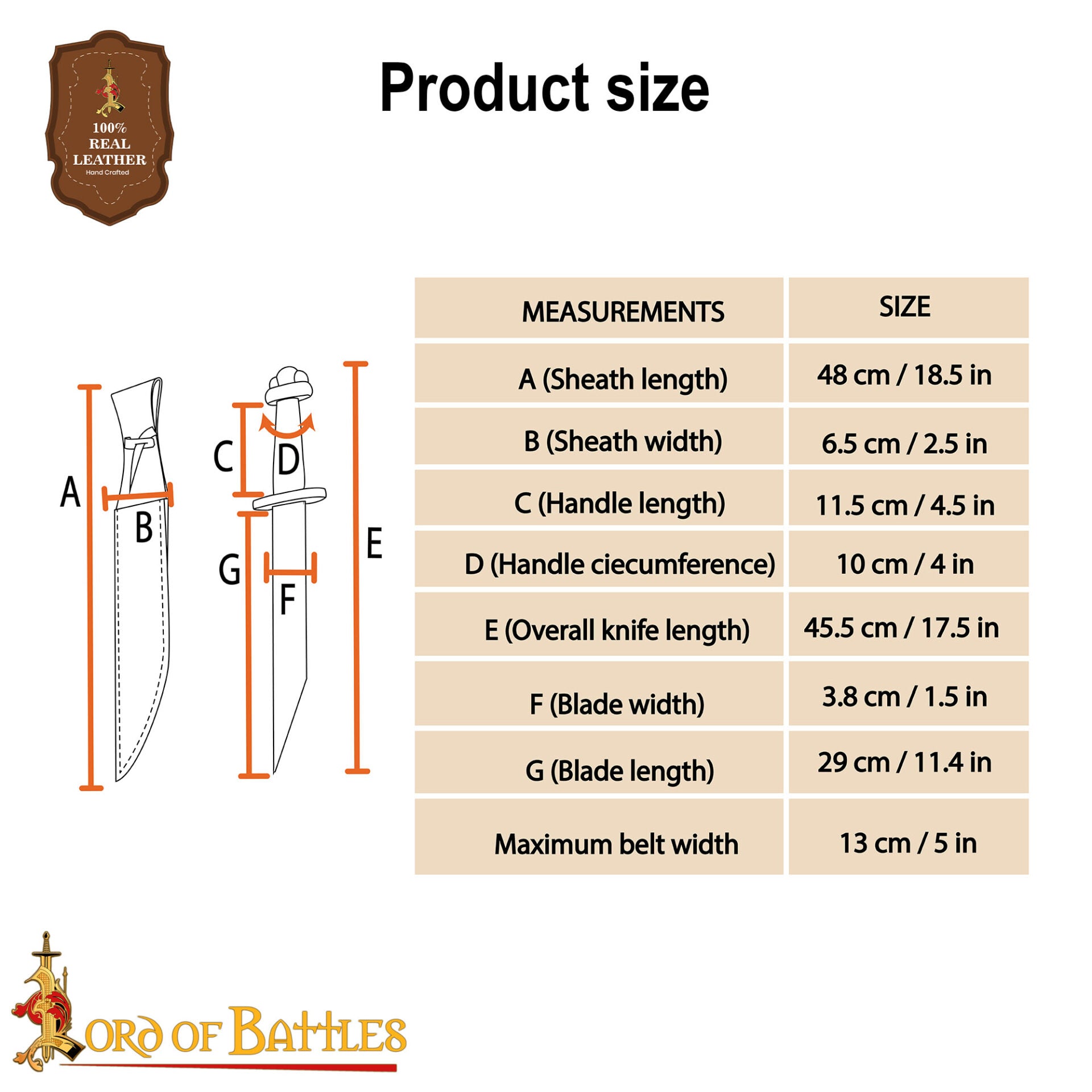 Daga Vikinga Seax con Vaina de Cuero - Imagen 3