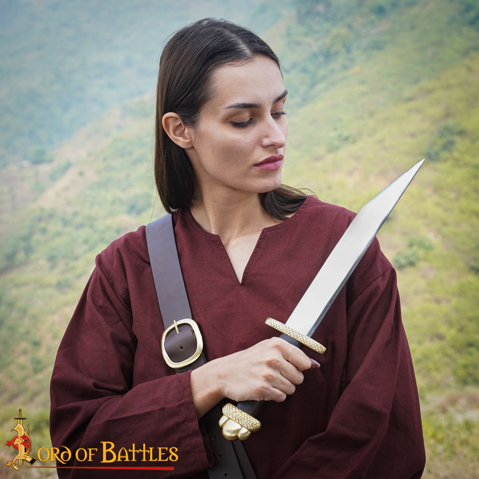 Daga Vikinga Seax con Vaina de Cuero - Imagen 6