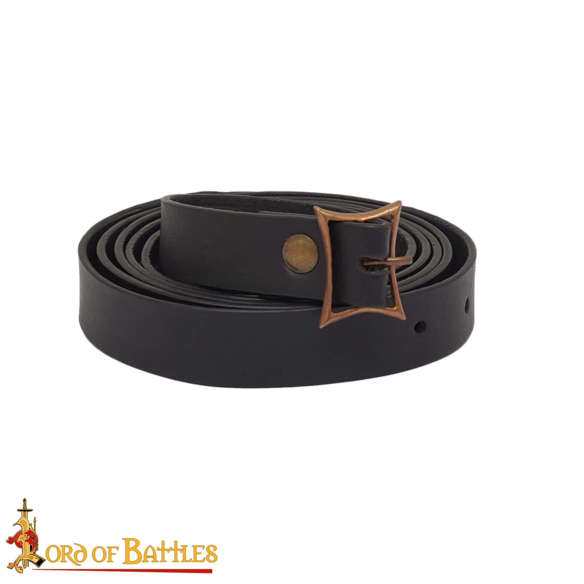 Cinturón Altomedieval con Hebilla Rectangular de Bronce - Imagen 3