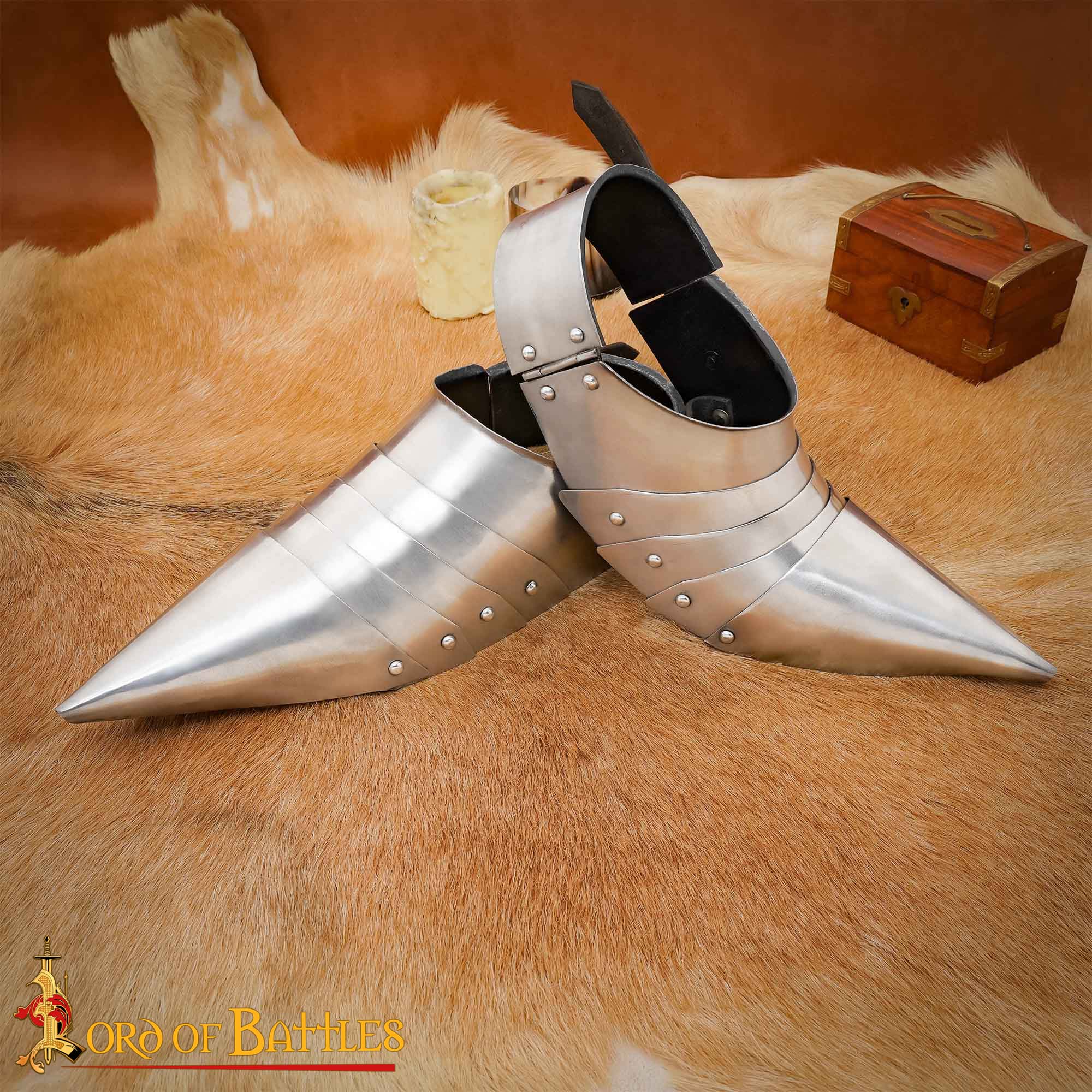 Armadura de Pie de Caballero Sabatón de los Siglos Xiv a Xv - Imagen 5