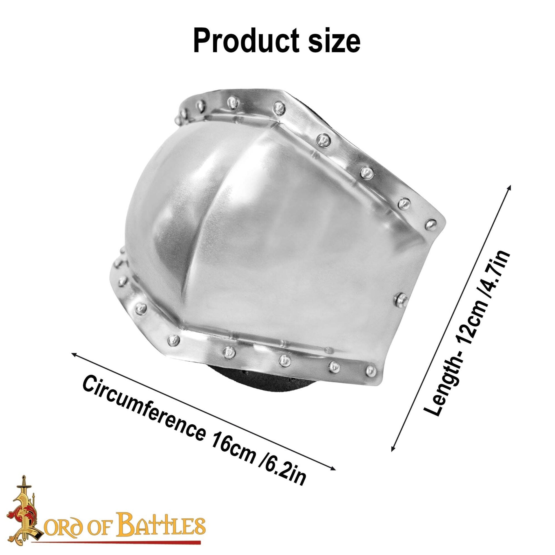 Caballero del Siglo Xiii - Xiv Poleyns Rodilleras Forradas de Ante Calibre 16 - Imagen 3