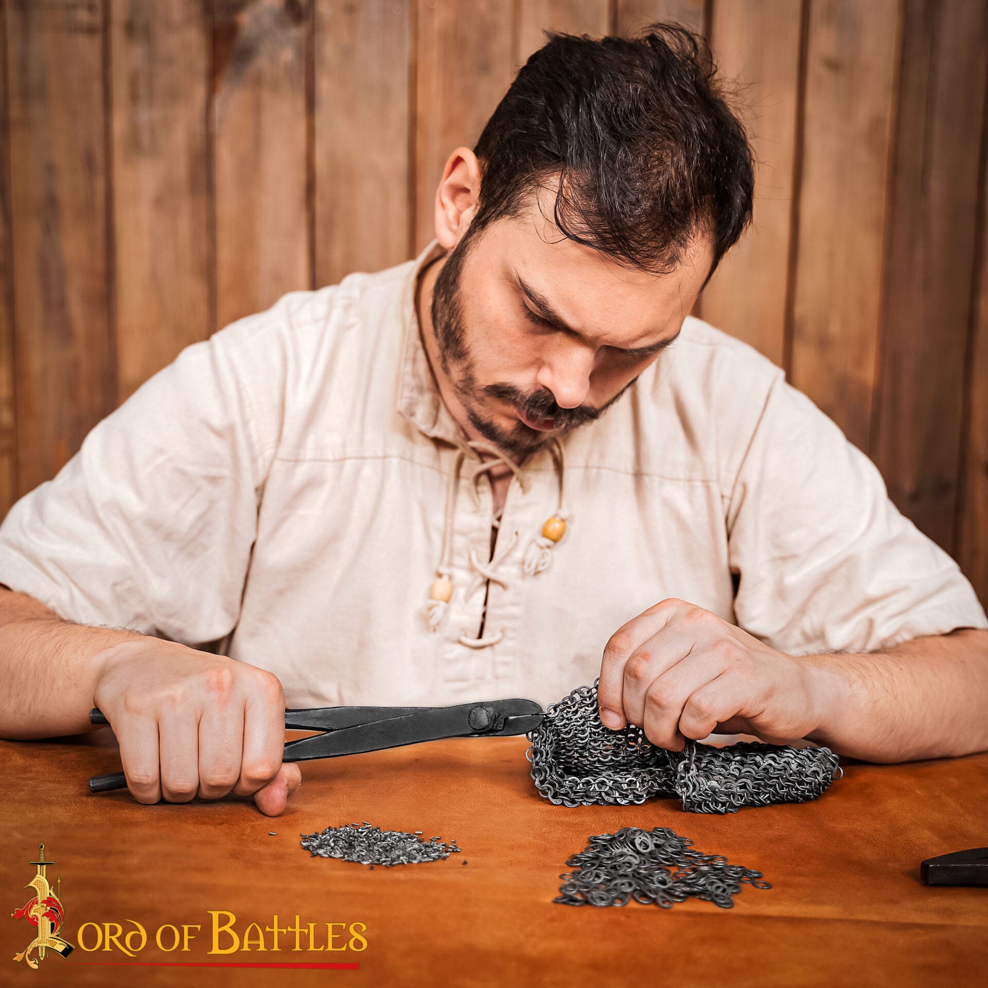 Remachadora Redonda de Acero Forjado a Mano para Anillas de Correo de 6 Mm y Calibre 18 - Imagen 2