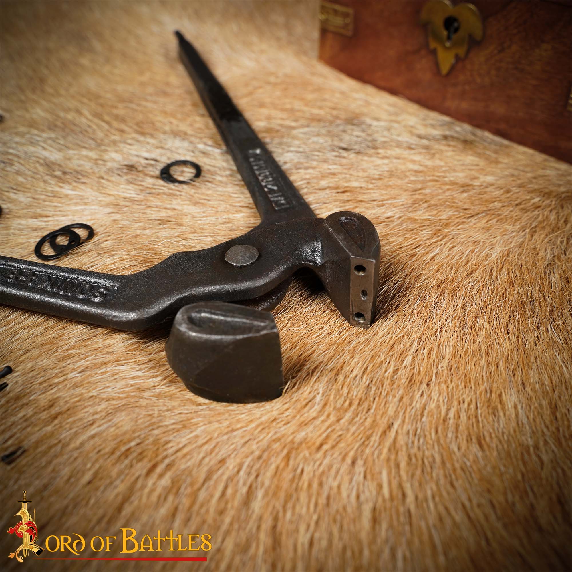 Herramienta de Remachado de Cuña - Alicates de Acero Negro de 8 Pulgadas para Anillos de Cota de Malla de 9 Mm - Herramienta de Remachado de Ensamblaje de Cota de Malla Auténtica - Imagen 5