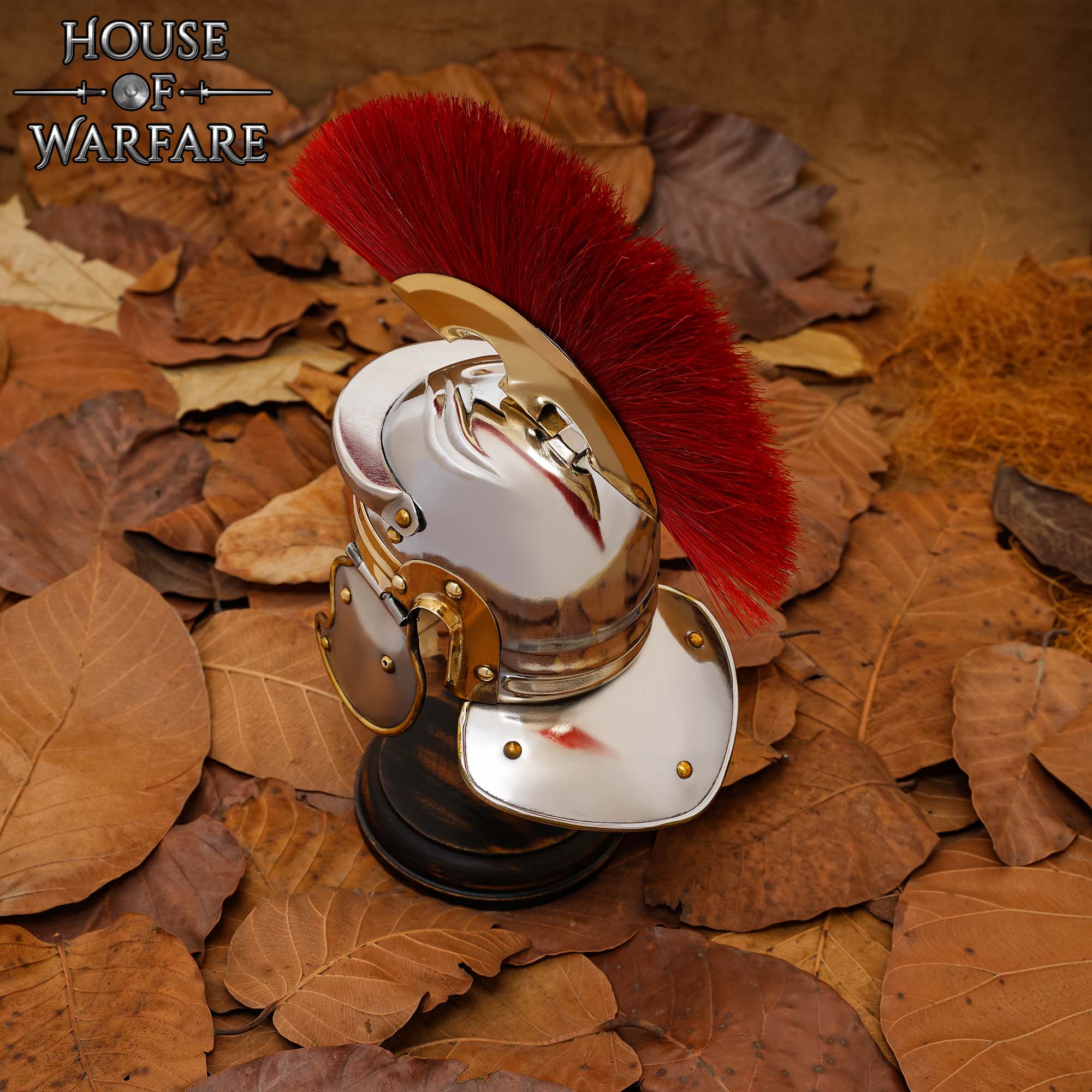 Mini Yelmo Legionario Romano con Expositor de Madera - Imagen 6