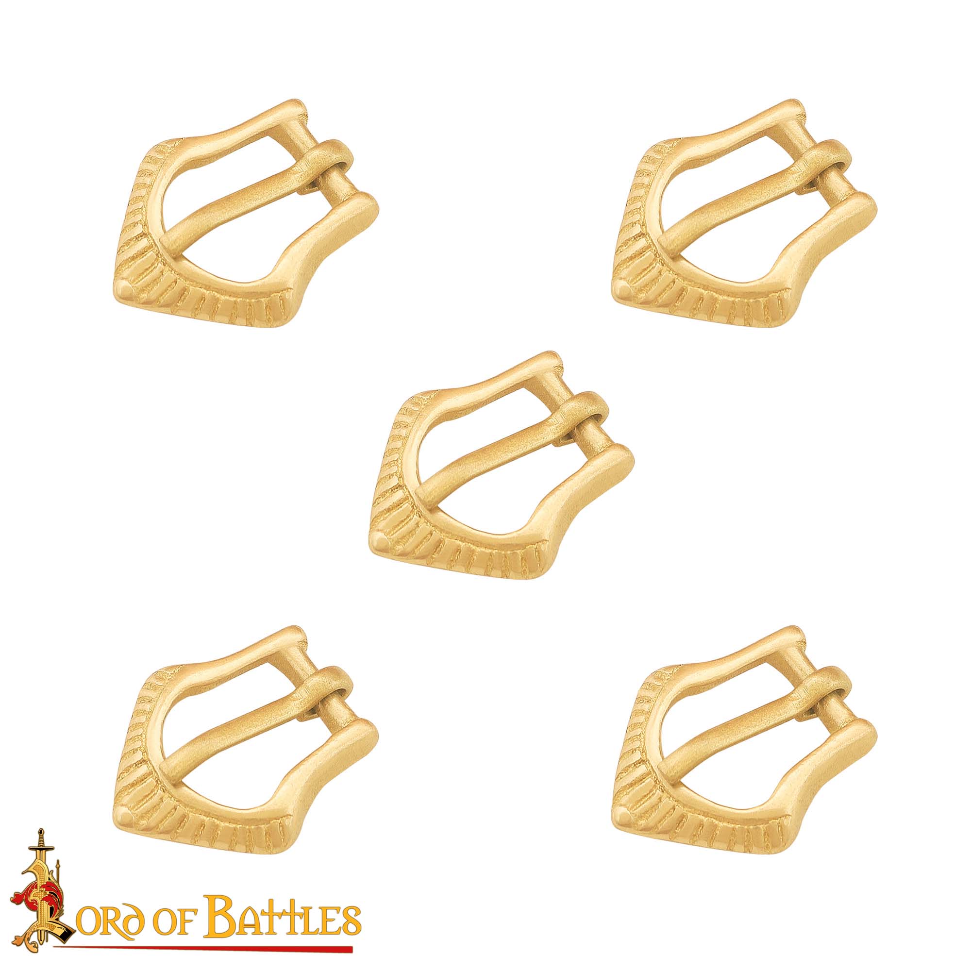 Hebilla Medieval Pequeña de Latón para Cinturón - Lote de 5 - Imagen 4