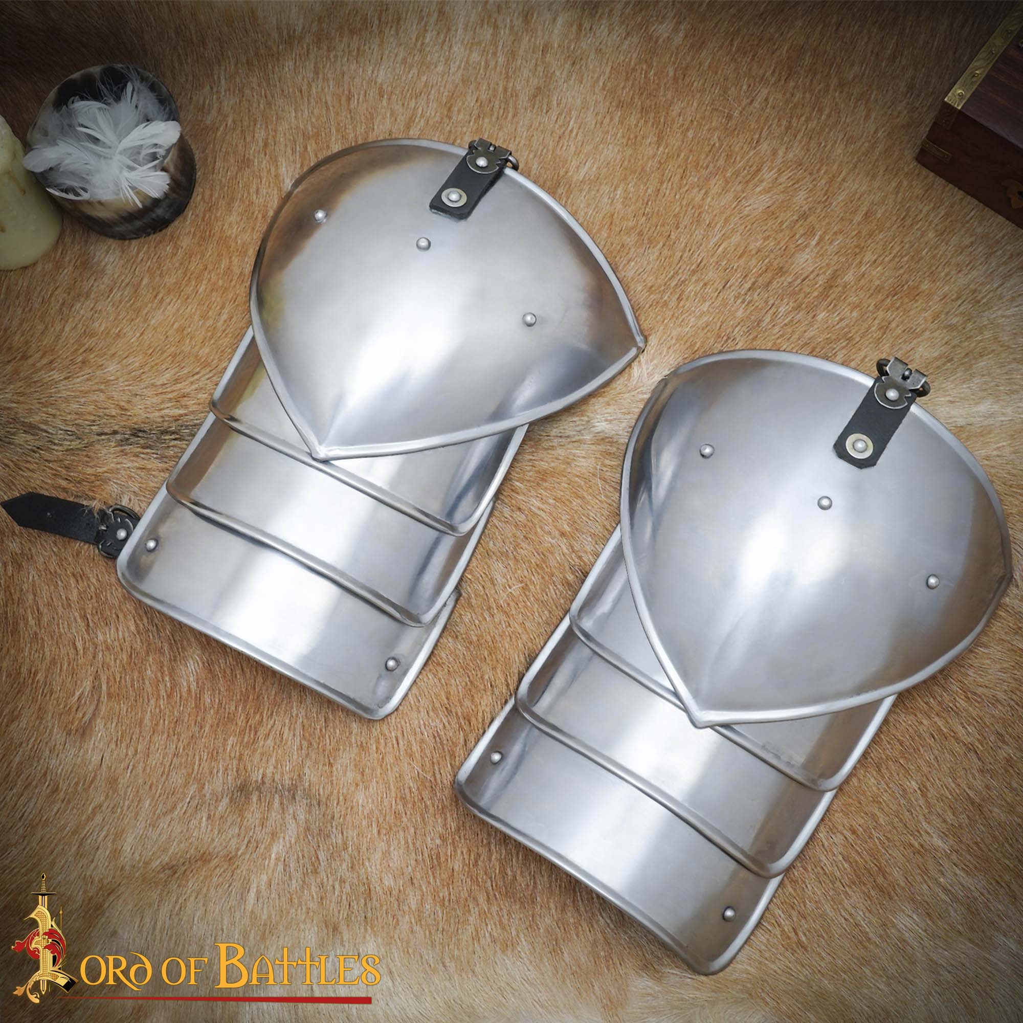 Medieval Fantasy Soldado Pauldrons - Imagen 1