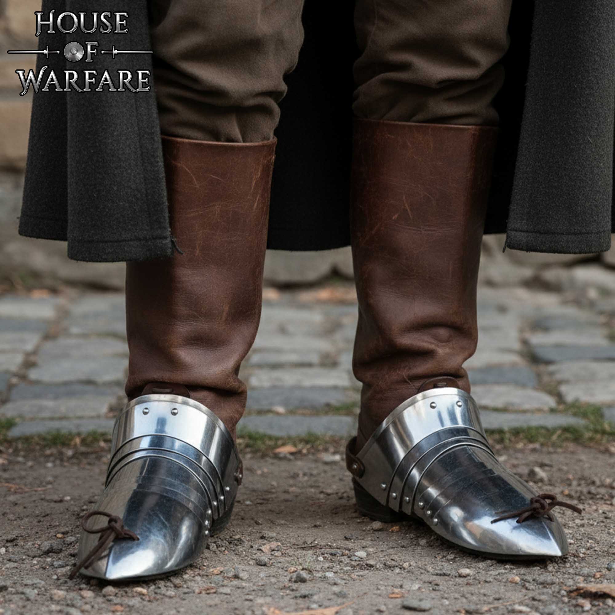 Sabatones de Acero - Armadura Medieval a Pie - Imagen 5