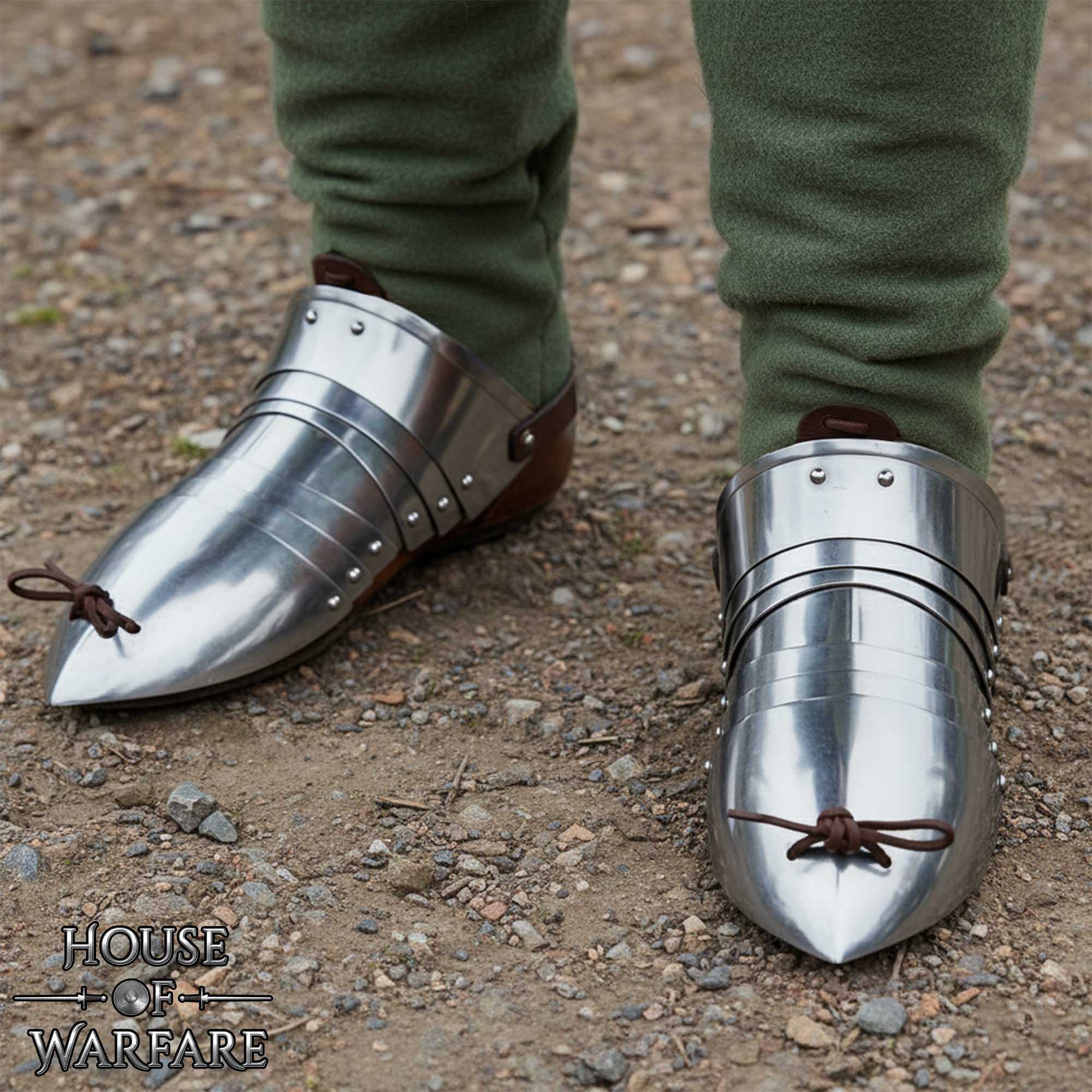 Sabatones de Acero - Armadura Medieval a Pie - Imagen 6