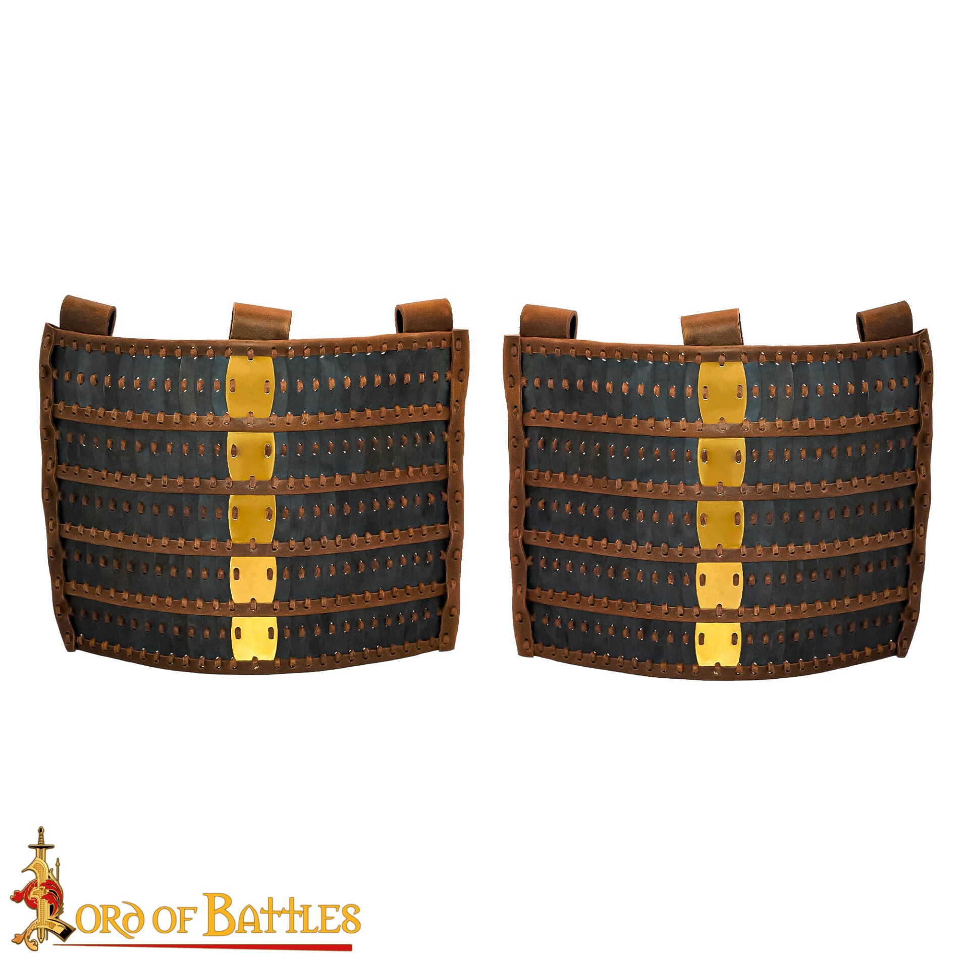 Armadura Medieval de Faldón Lamelar - Placas de Acero Calibre 20 con Refuerzo de Cuero - Protección de Cadera de Guerrero - Imagen 4