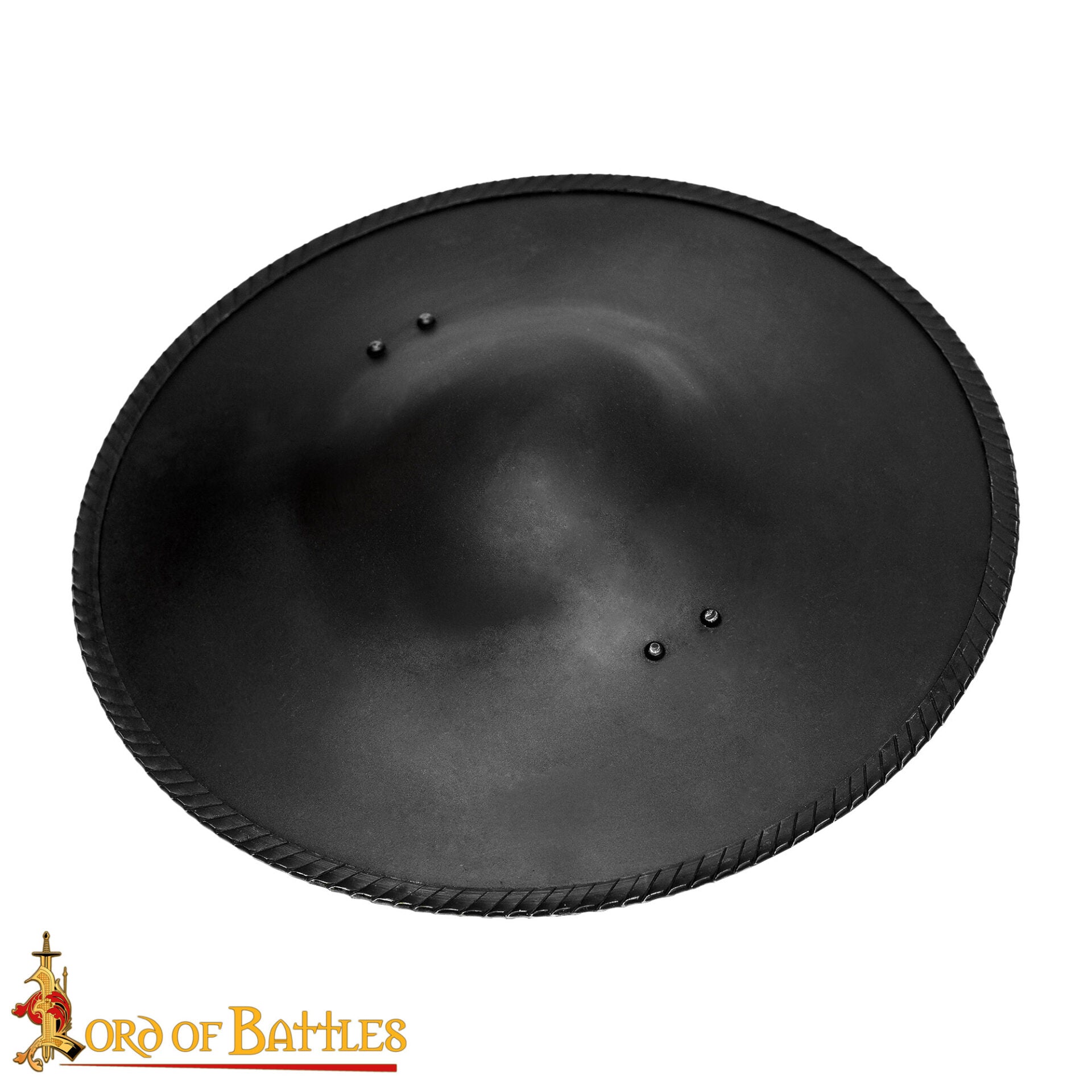 Escudo Hebilla de Esgrima - Escudo Medieval Ennegrecido Pequeño - Imagen 4