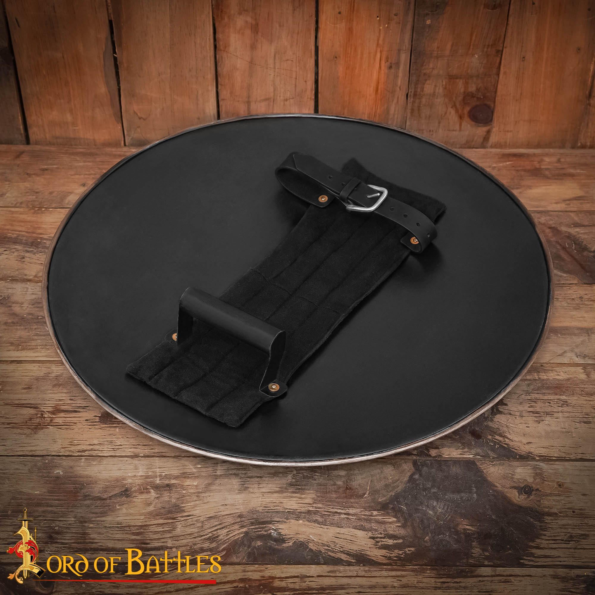 Escudo de Acero Redondo Rodella Hecho a Mano - Imagen 7