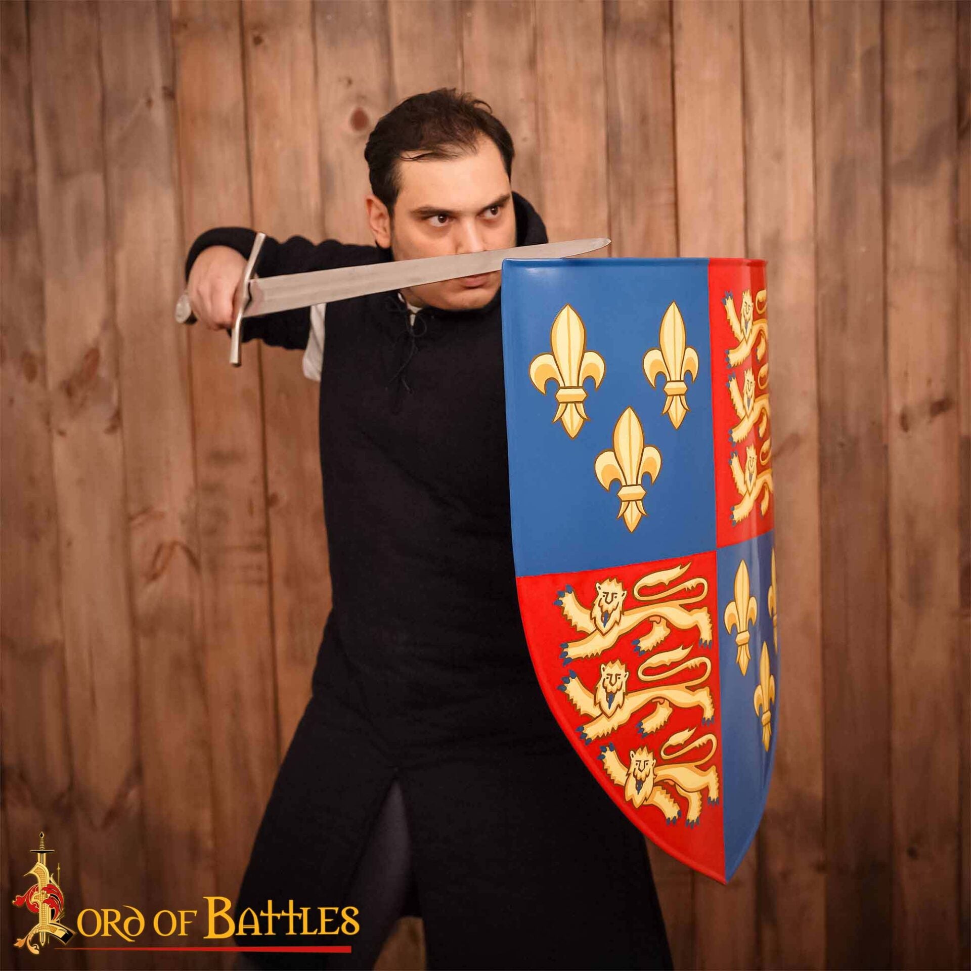 Escudo Edward con Diseño de Flor - Acero Dulce Pintado Calibre 18 - Imagen 5