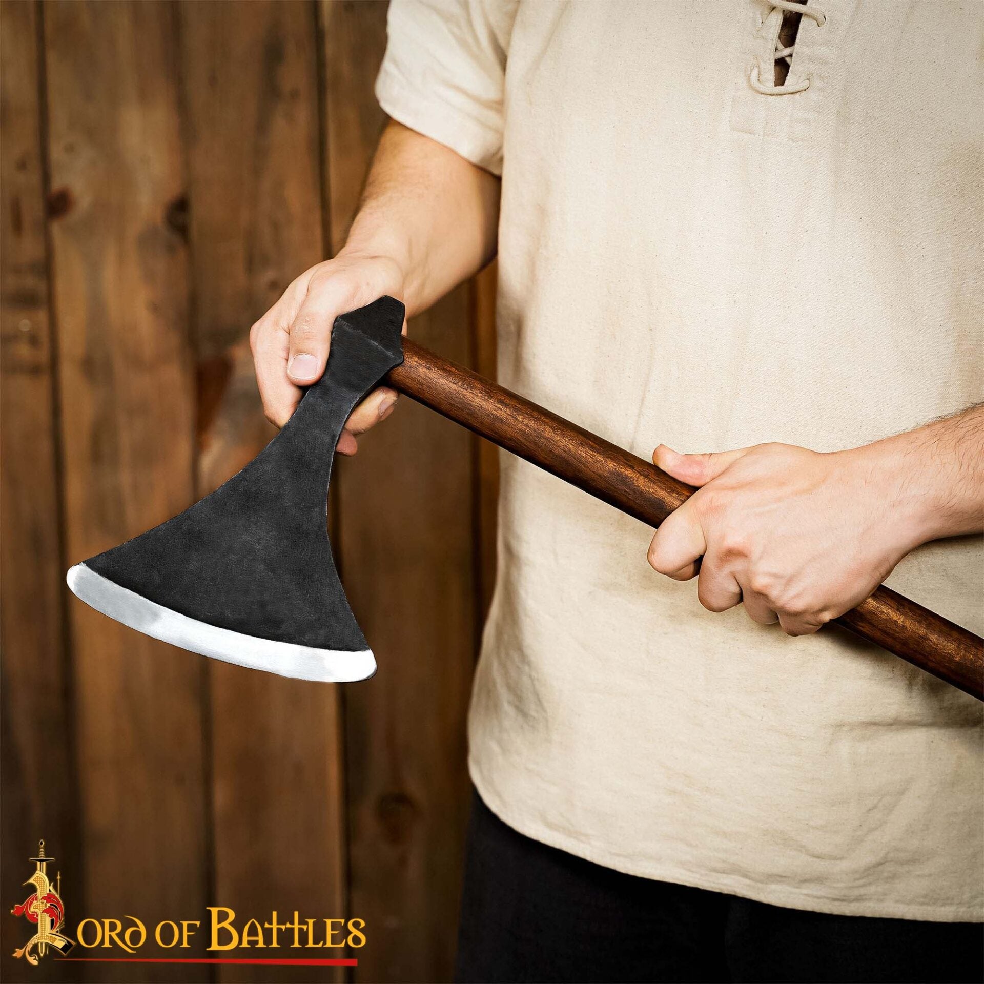 Cabeza de Hacha Danesa Forjada a Mano - Imagen 2