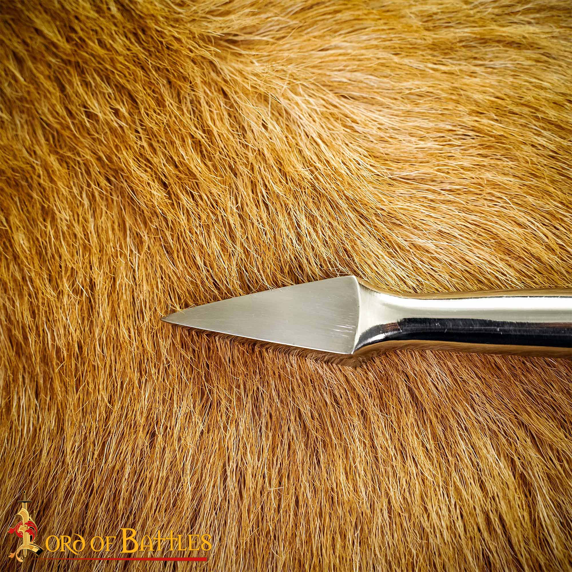 Cabeza de Lanza Triangular Medieval, Punta de Lanza de Acero para Larp y Coleccionistas - Imagen 6