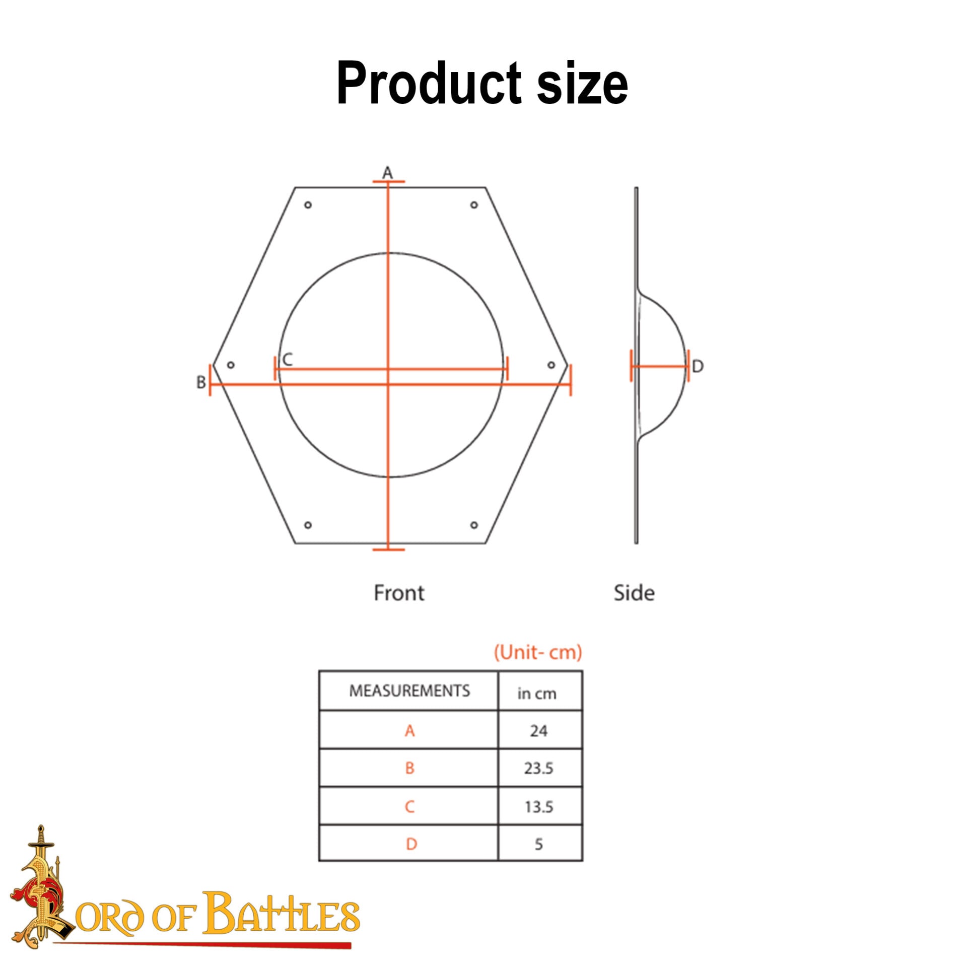 Escudo Hexagonal Forjado a Mano Umbo - Jefe Acero Medieval - Imagen 5