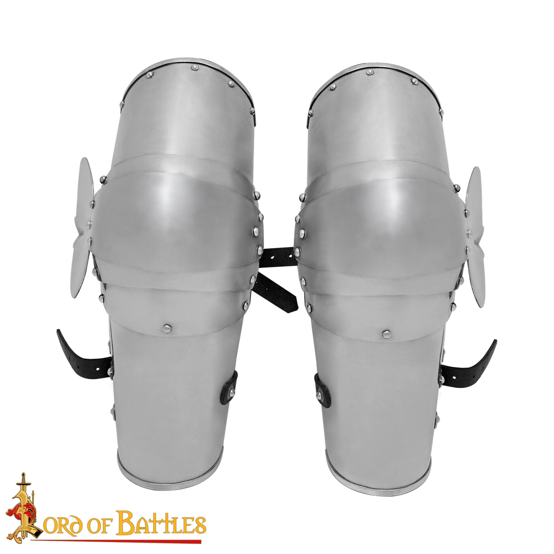 Vambraces de Acero Pulido del Siglo Xiv con Coderas Articuladas - Imagen 4