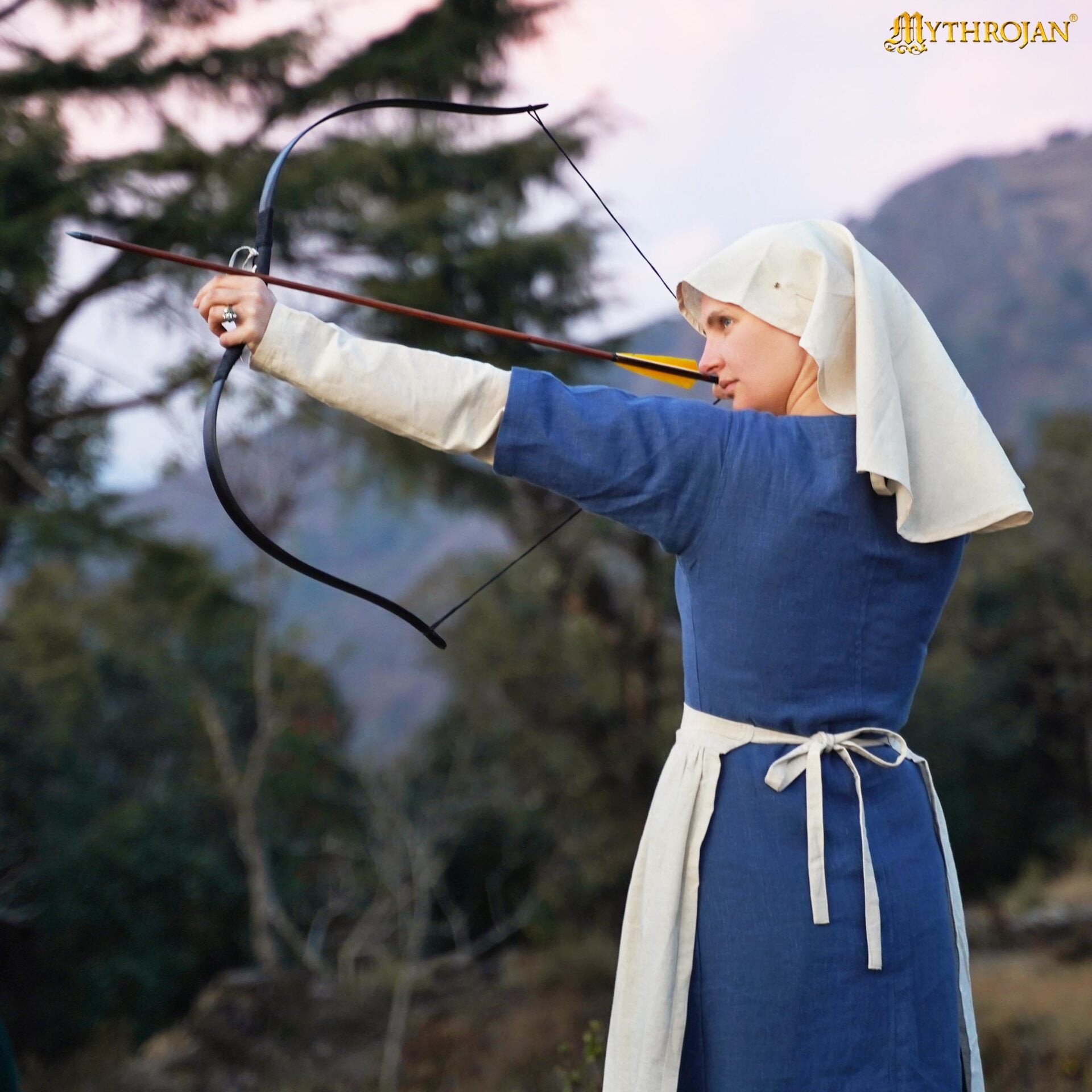 Velo Medieval de Lino y Algodón para Recreaciones y Larp - Imagen 6