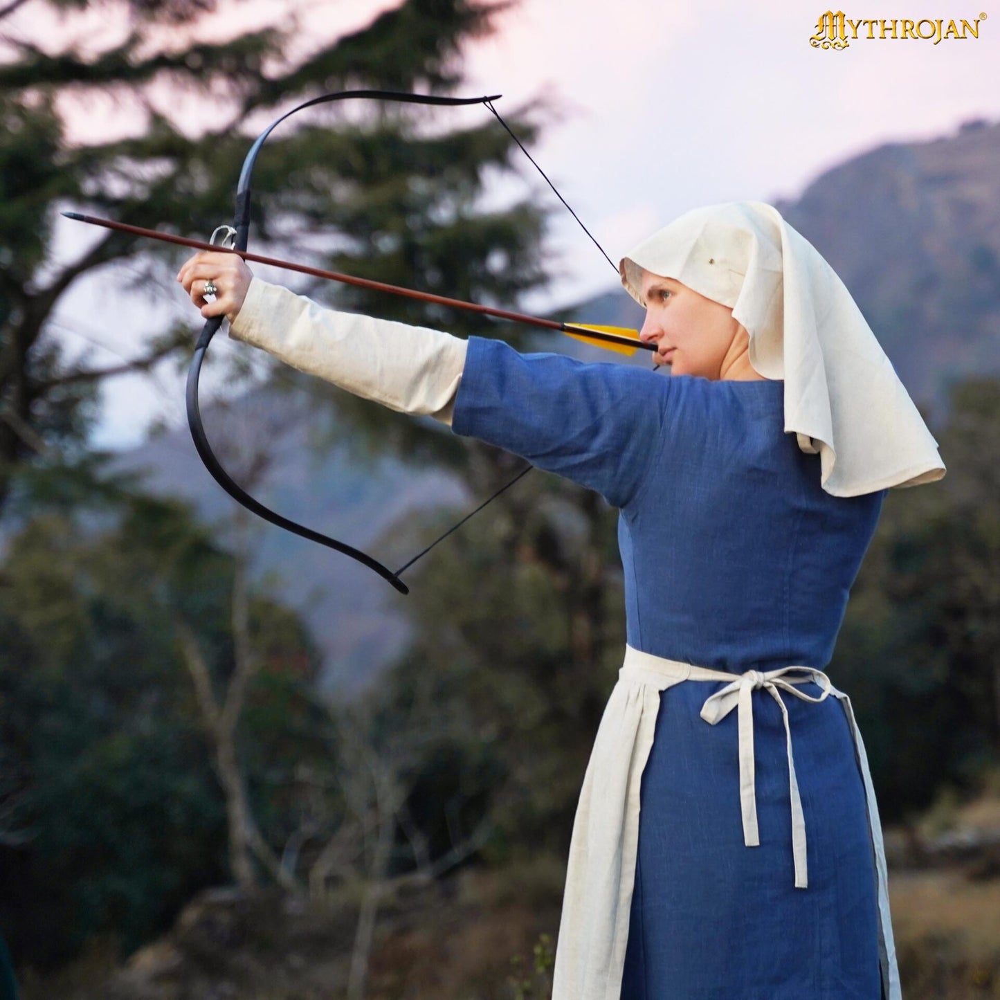 Velo Medieval de Lino y Algodón para Recreaciones y Larp - Imagen 6