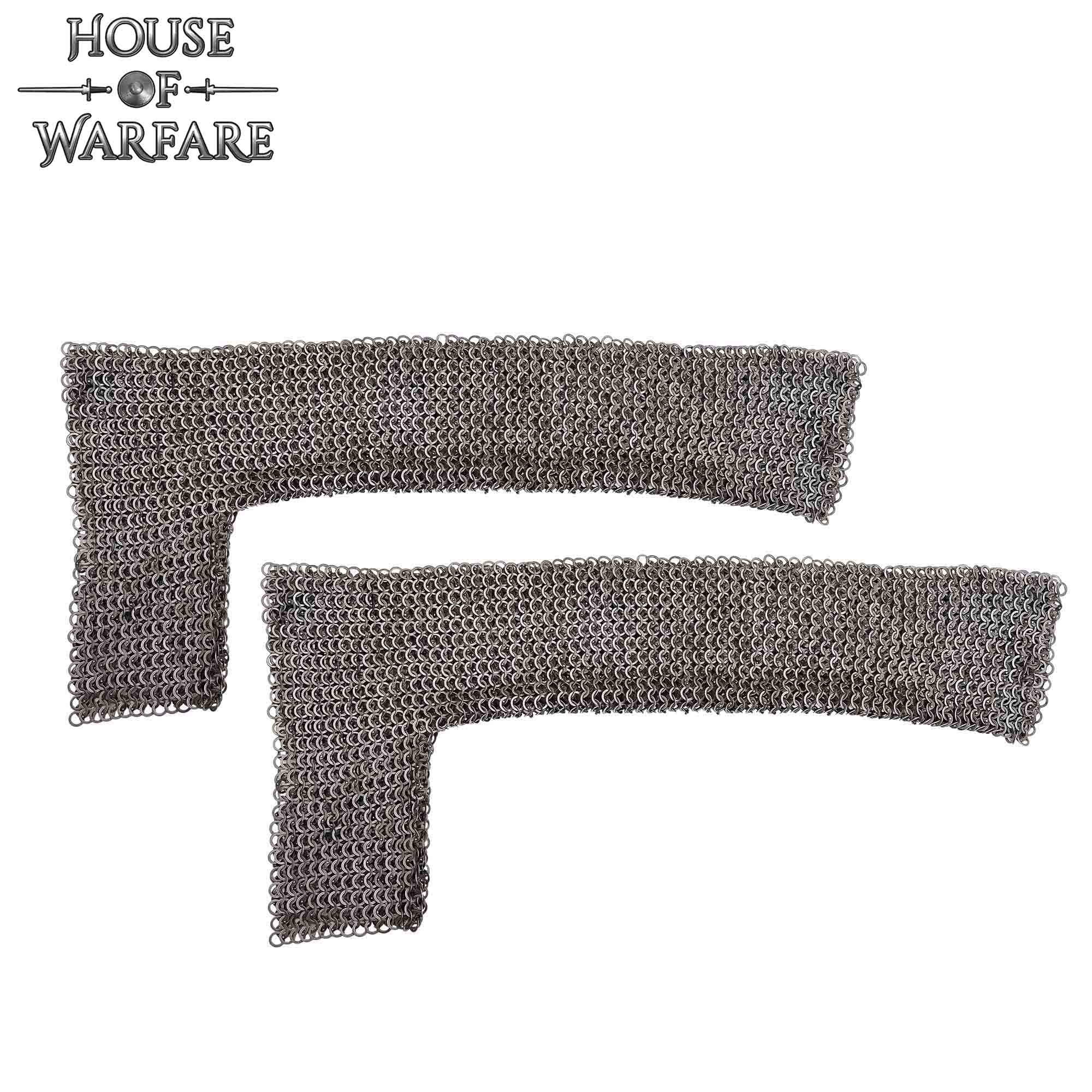 Voiders (par) Anillo Plano Redondo Remachado Acero Suave 8mm Calibre 18 - Medieval Chainmail Underarm Protection - Imagen 4