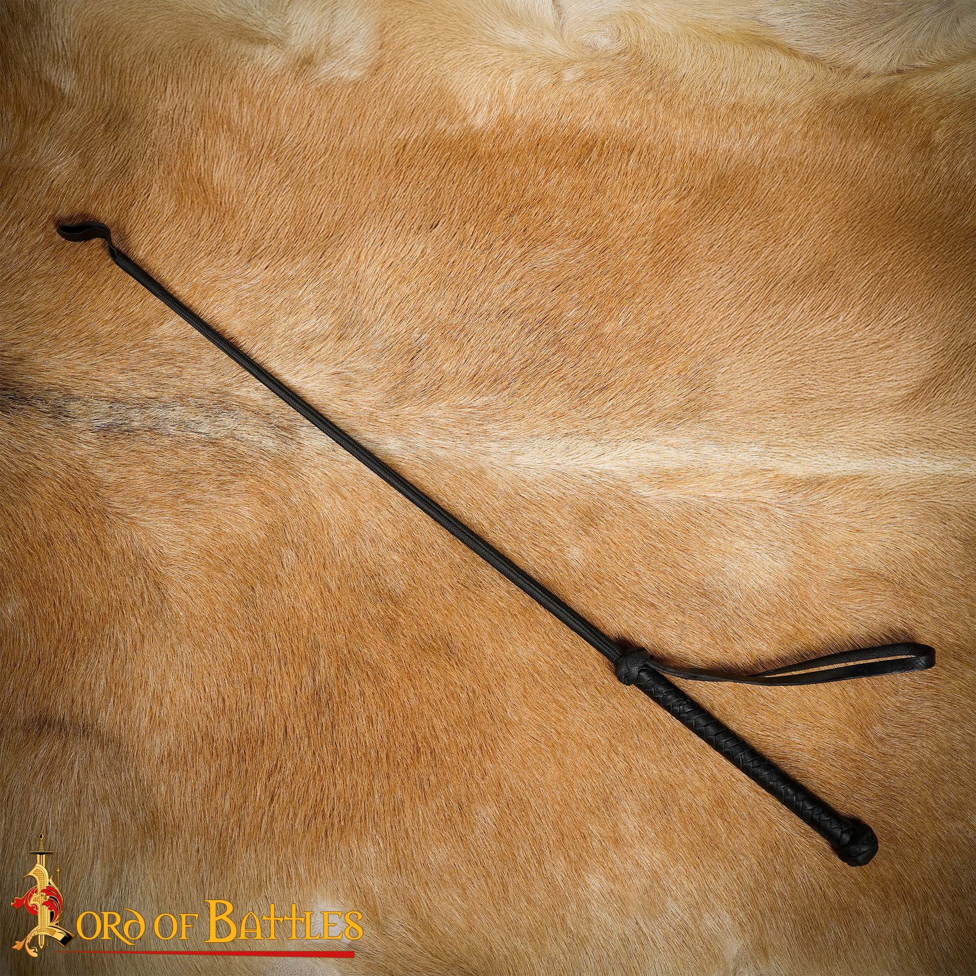 Látigo Medieval de Cuero Hecho a Mano para Caballos - Accesorio de Equitación y Disfraces de Cuero Auténtico - Imagen 5