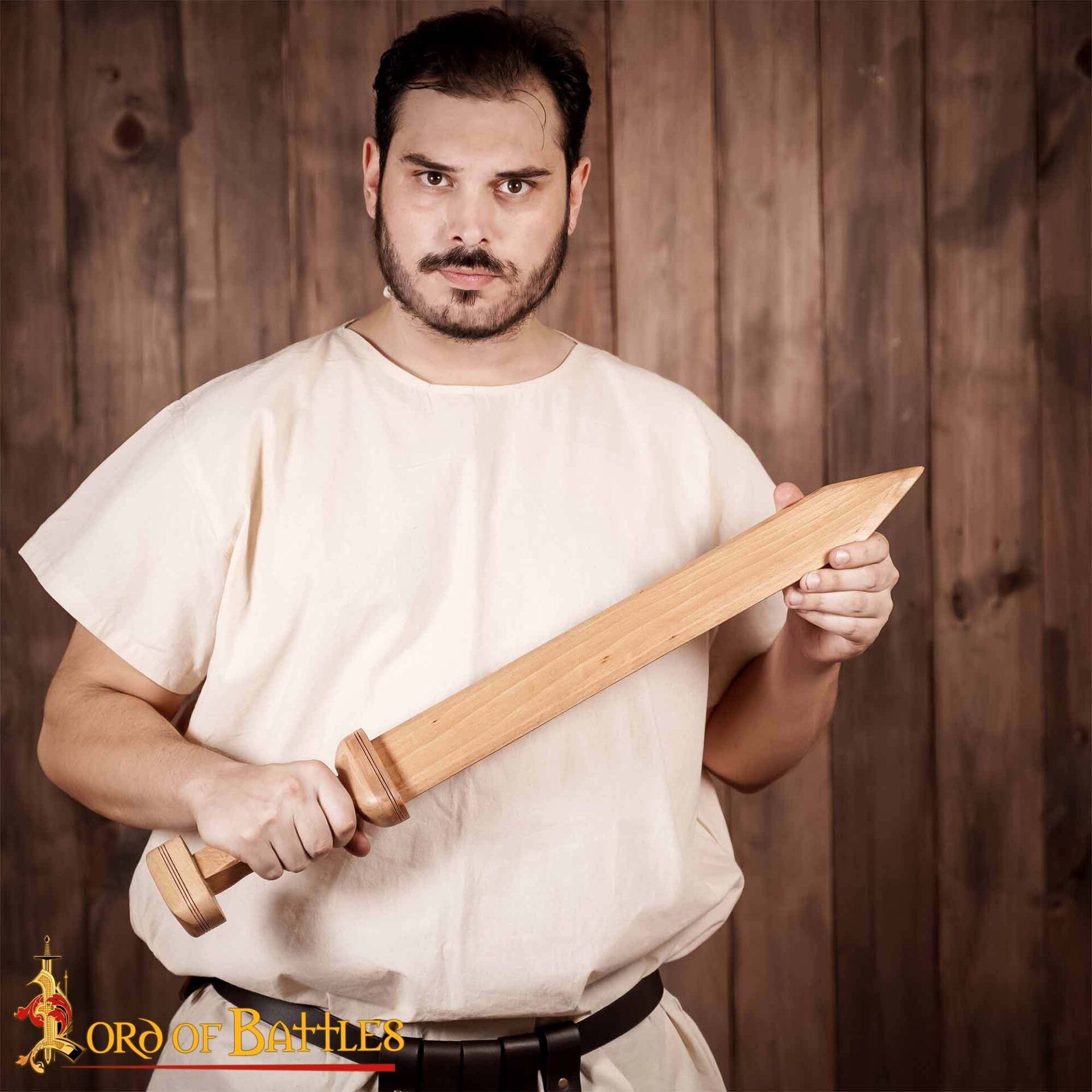 Gladius Romano Espada Artesanal de Madera con Diseño Histórico - Imagen 2