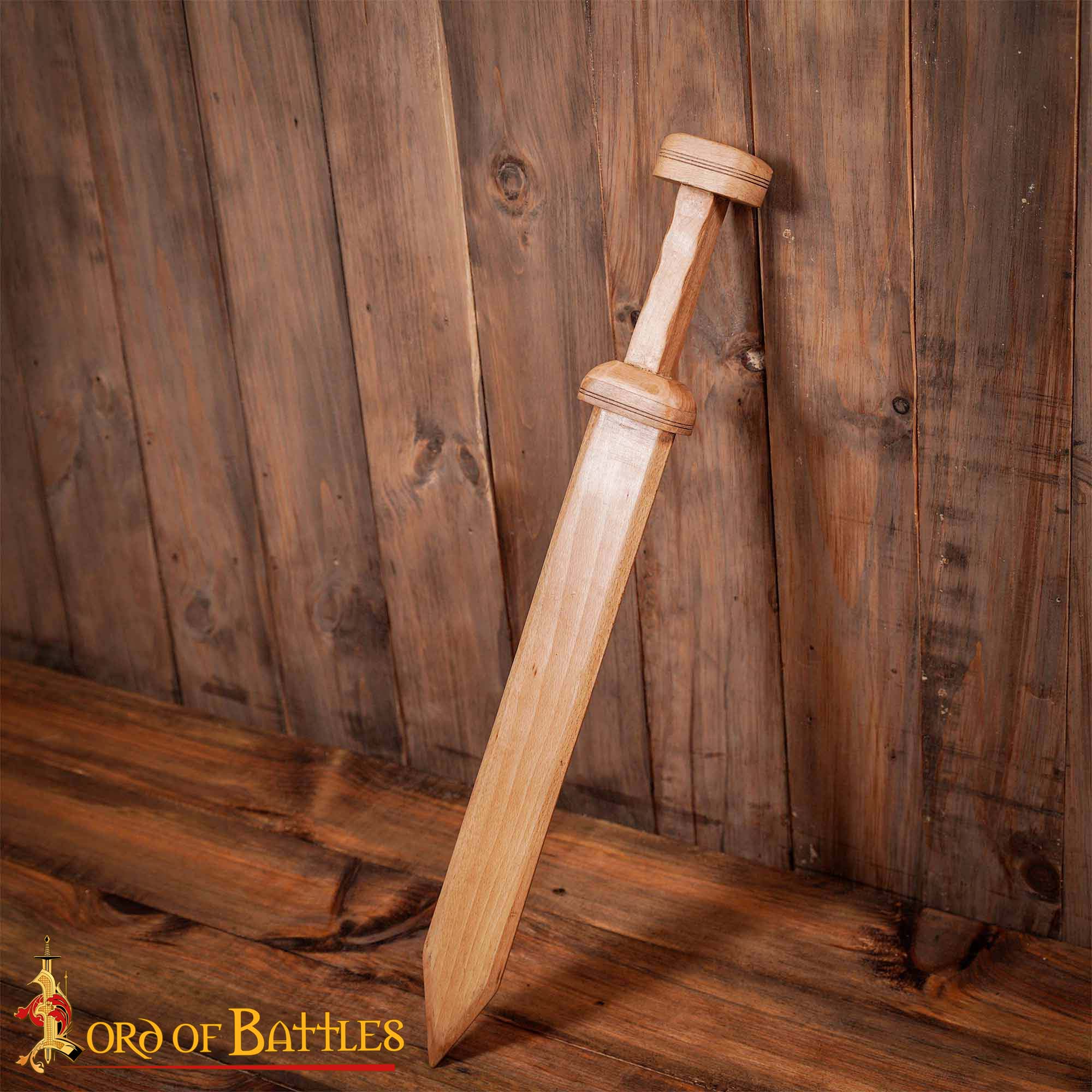 Gladius Romano Espada Artesanal de Madera con Diseño Histórico - Imagen 6