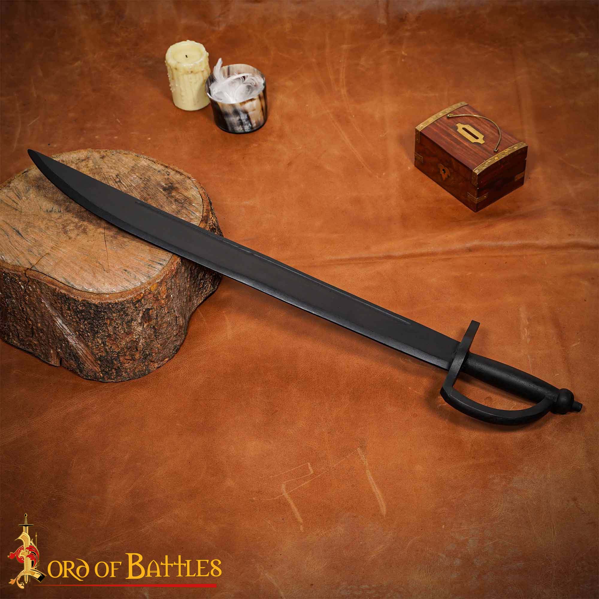 Puntal de Madera Negro con Sable Pirata - Imagen 13