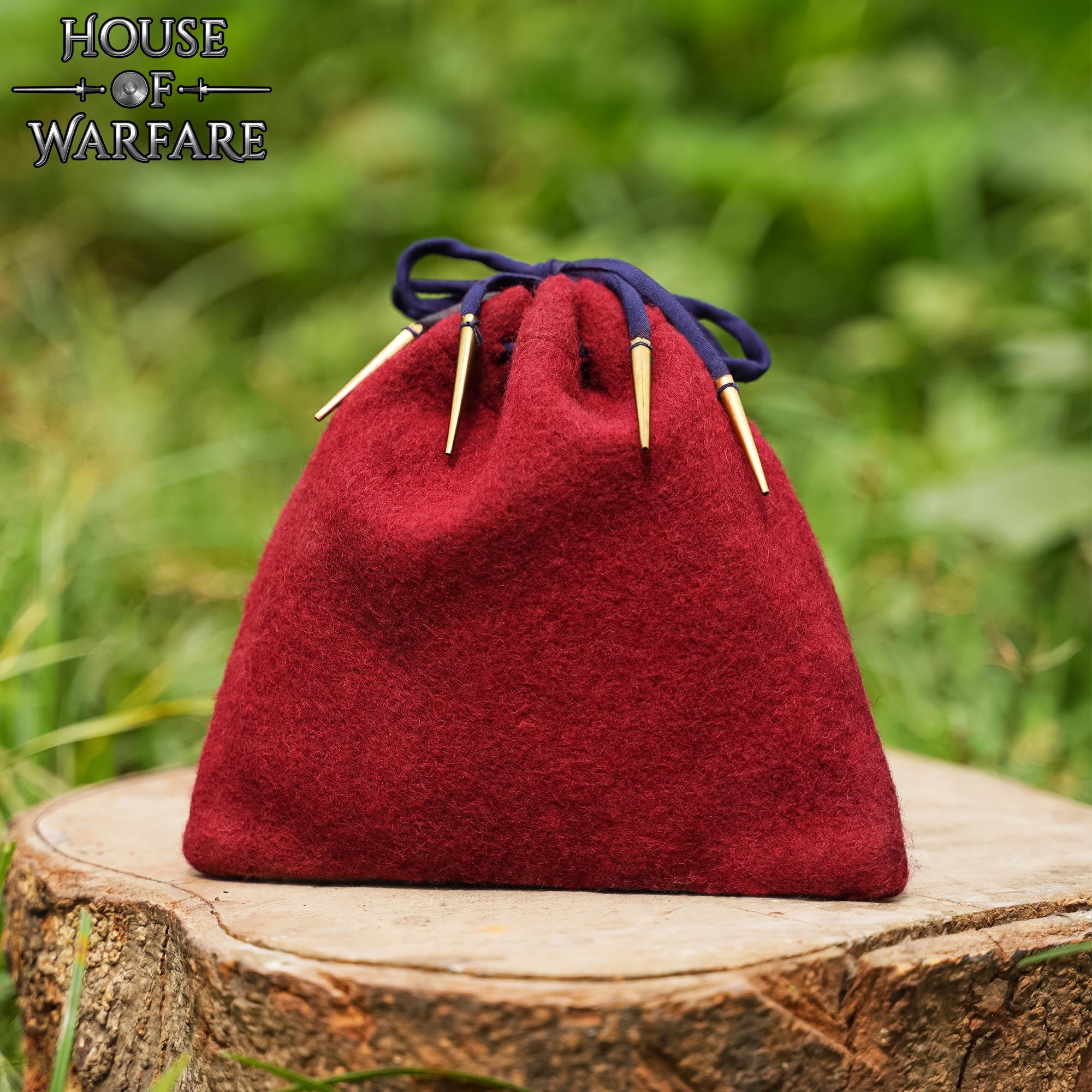 Bolsa Medieval de Lana con Cordón - Imagen 2