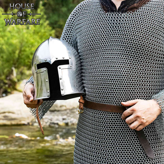 Casco de Barbudo Italiano del Siglo Xv, Calibre 18 - Imagen 2