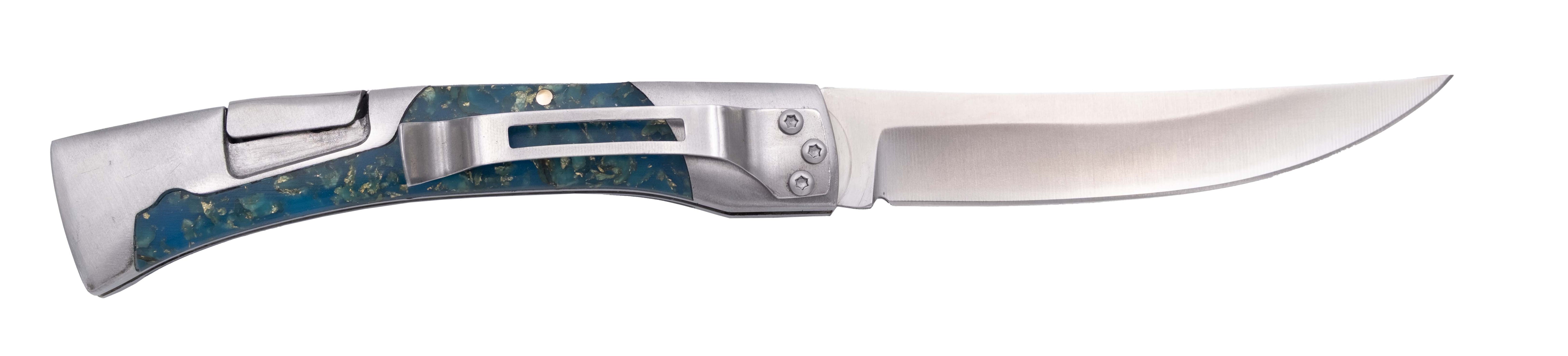 Navajas Third con Acrílico Fluorescente Acero 440 Varios Colores