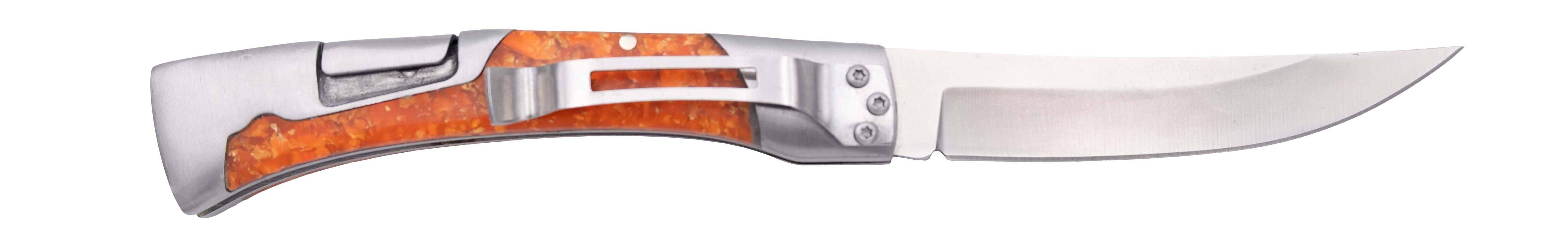 Navajas Third con Acrílico Fluorescente Acero 440 Varios Colores