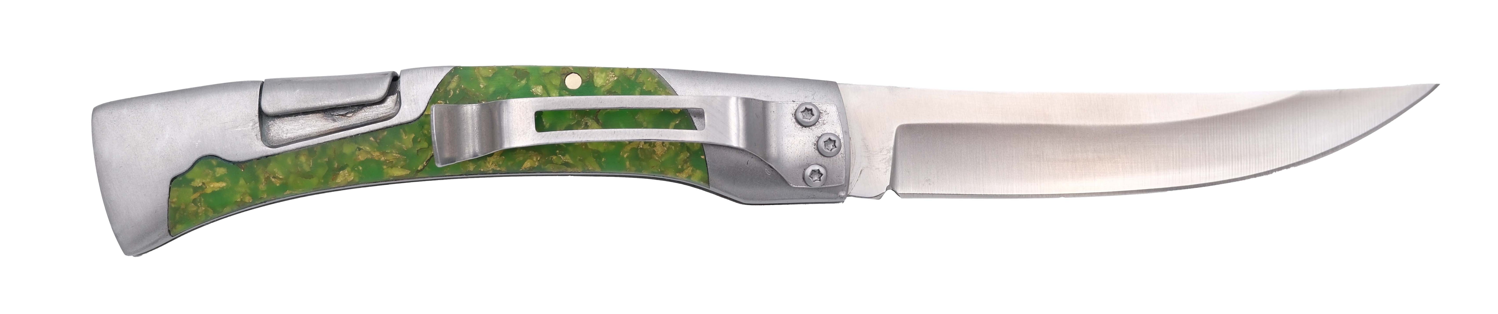 Navajas Third con Acrílico Fluorescente Acero 440 Varios Colores