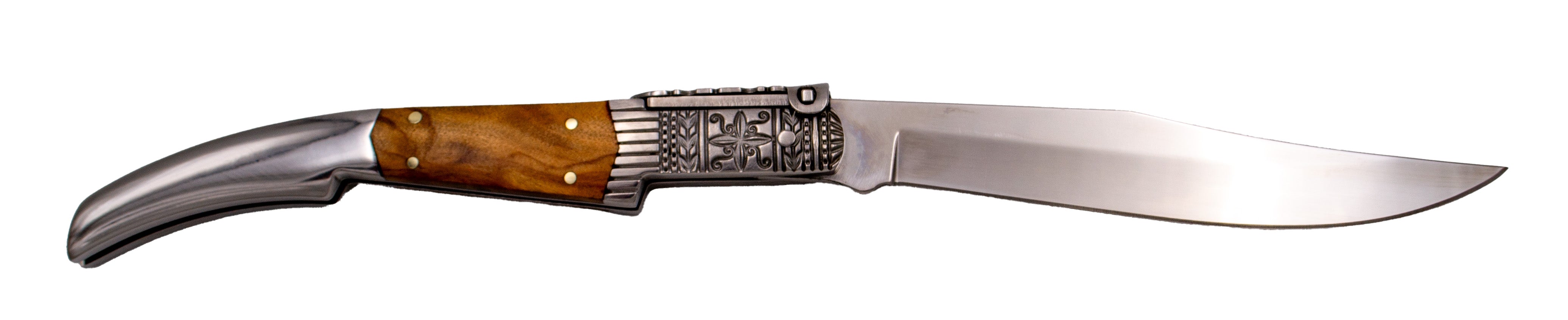 Imagen de Navaja Carraca Third N50od Seda Ámbar Madera De Olivo parte de nuestra colección en Espadas y más, sitio oficial.