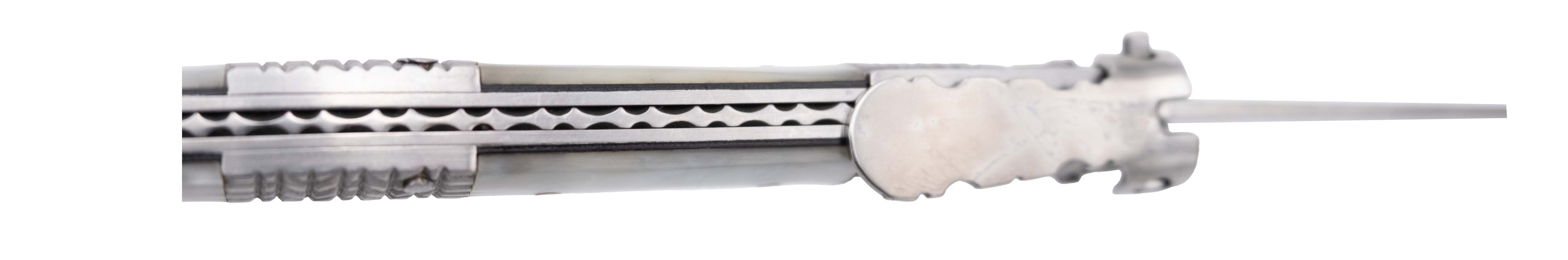 Navaja de Carraca Decorativa Seda Perla Inspiración Española