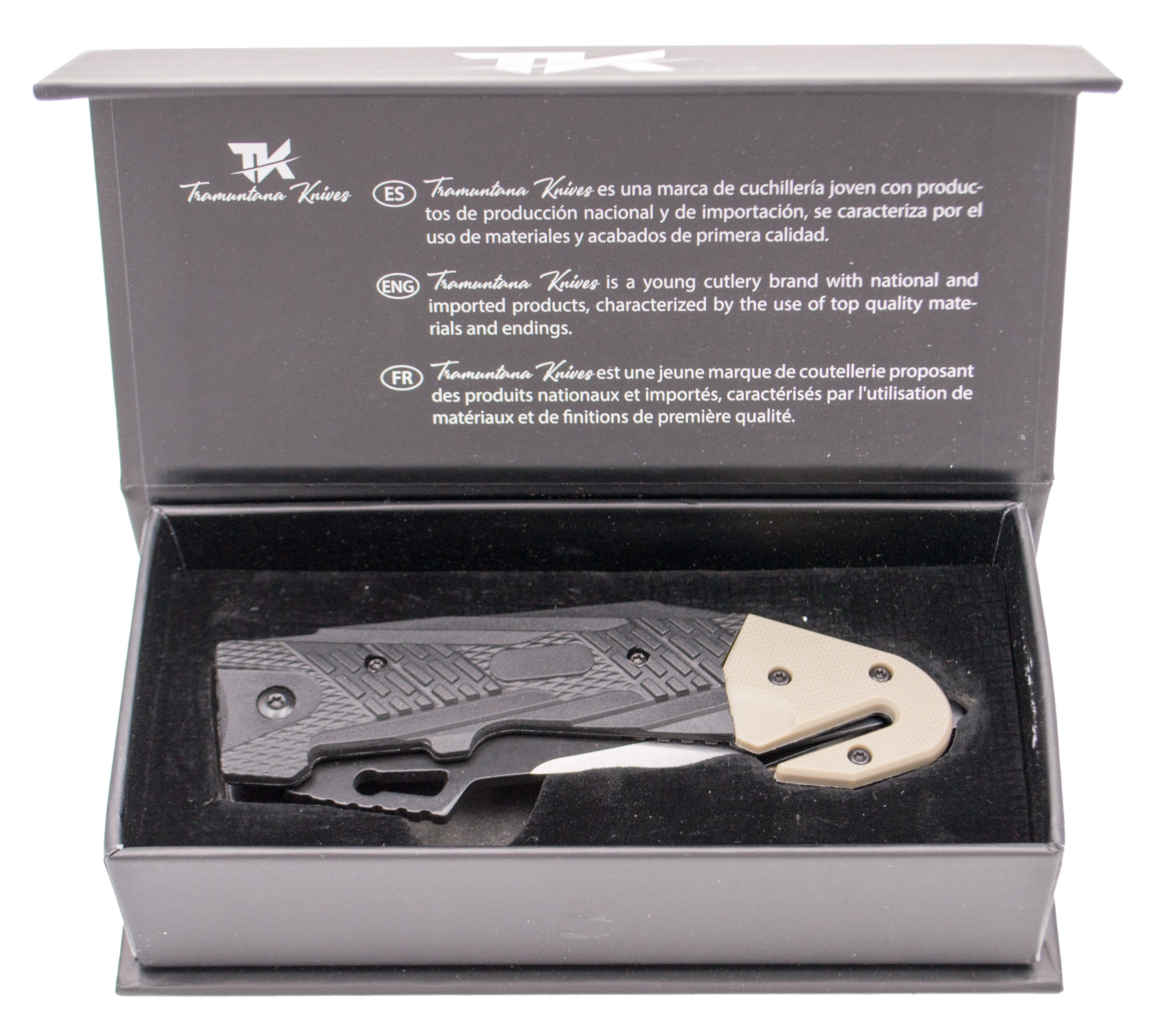 Imagen de Navaja Táctica Tramuntana TK--N79B parte de nuestra colección en Espadas y más, sitio oficial.