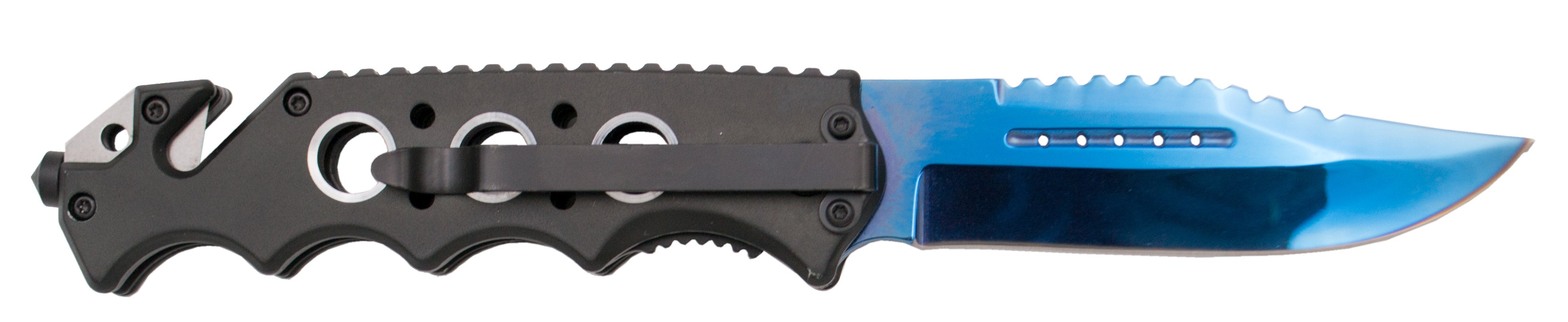 Imagen de Navaja Third N88A mango de aluminio negro con ... TH--N88A parte de nuestra colección en Espadas y más, sitio oficial.