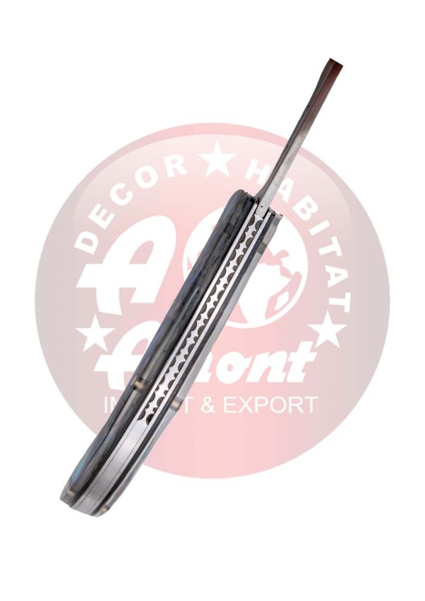 Navaja Rústica Tramuntana Knives en Acero de Damasco