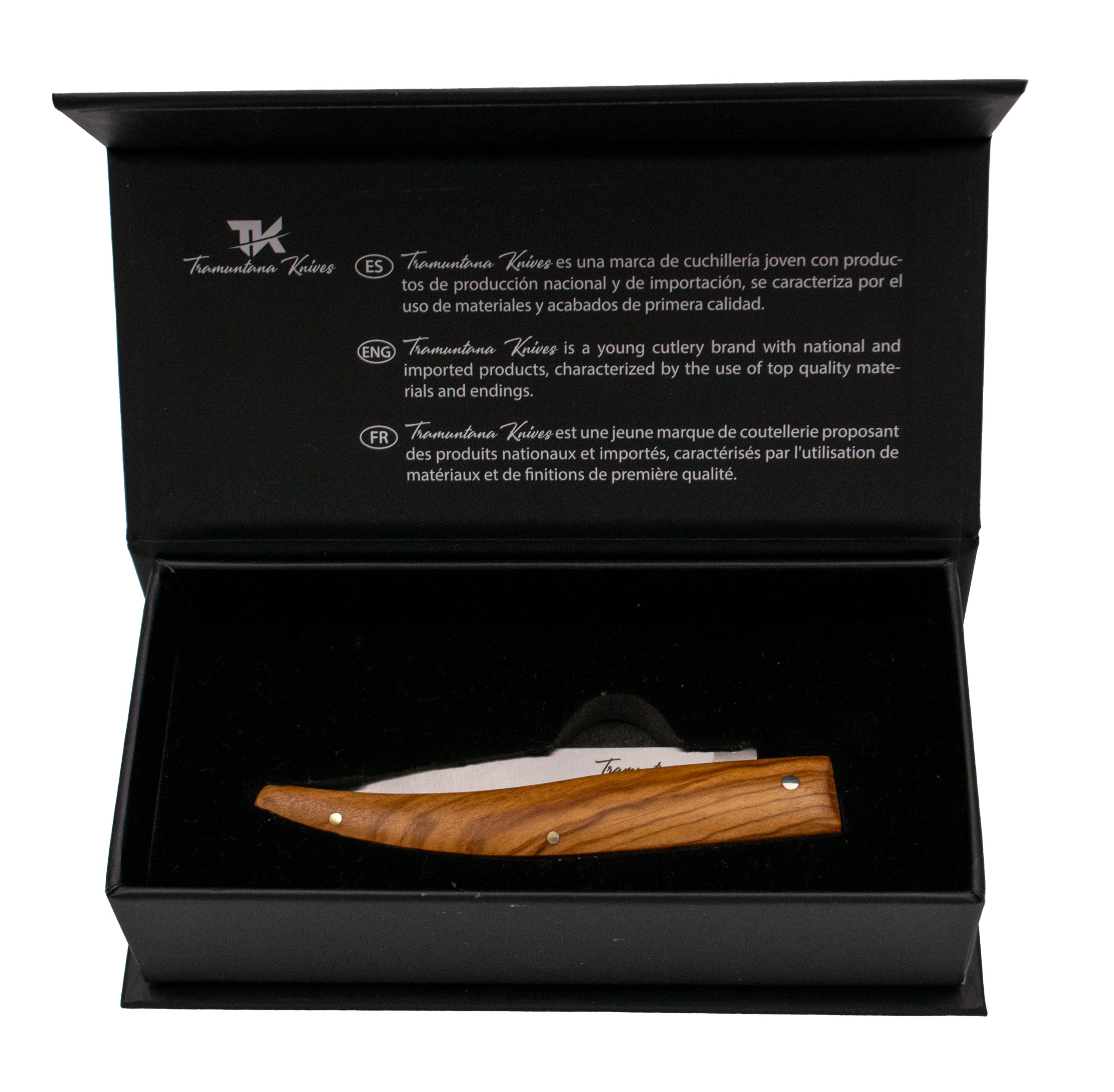 Tramuntana Pointed Knife N92o Olive Wood