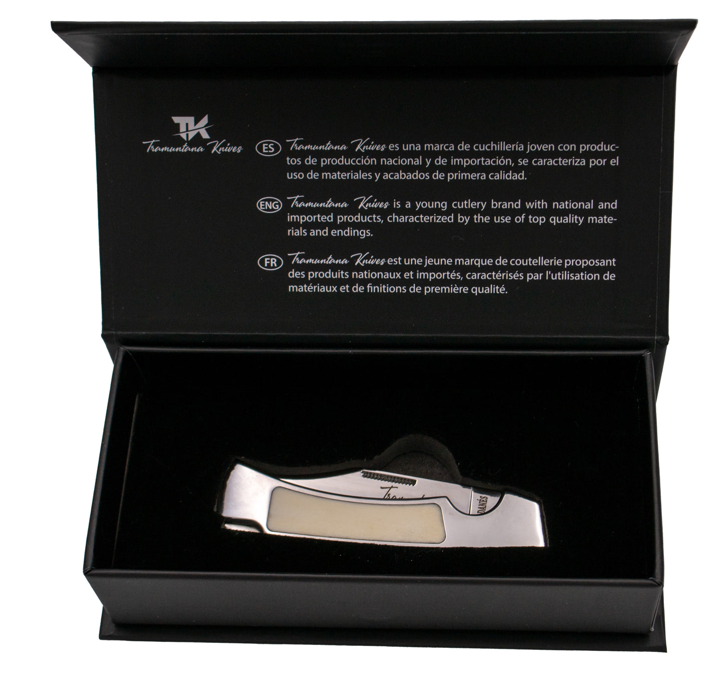Great Dane Tramuntana N93h Polished Bone Pocket Knife