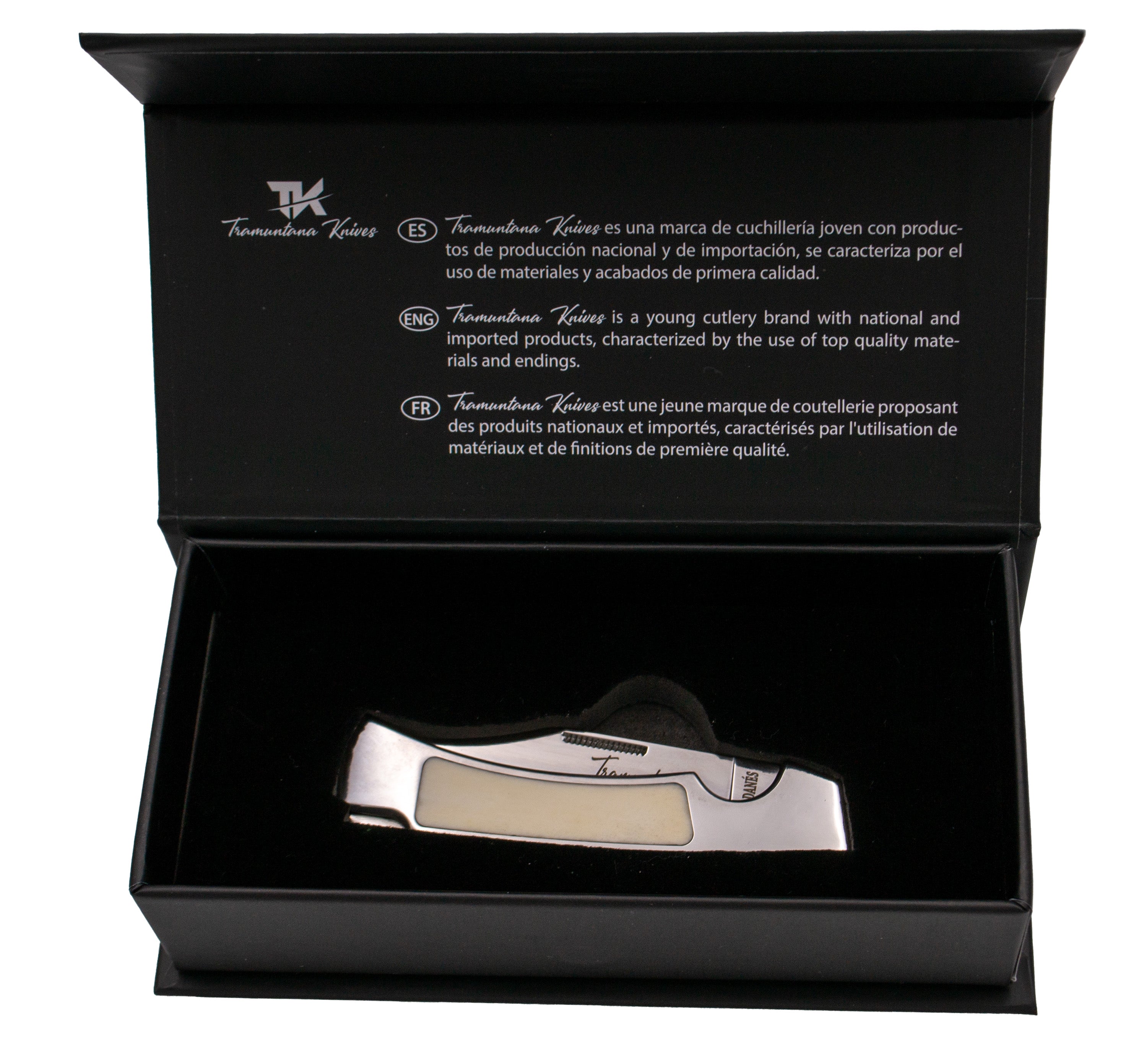 Great Dane Tramuntana N93h Polished Bone Pocket Knife