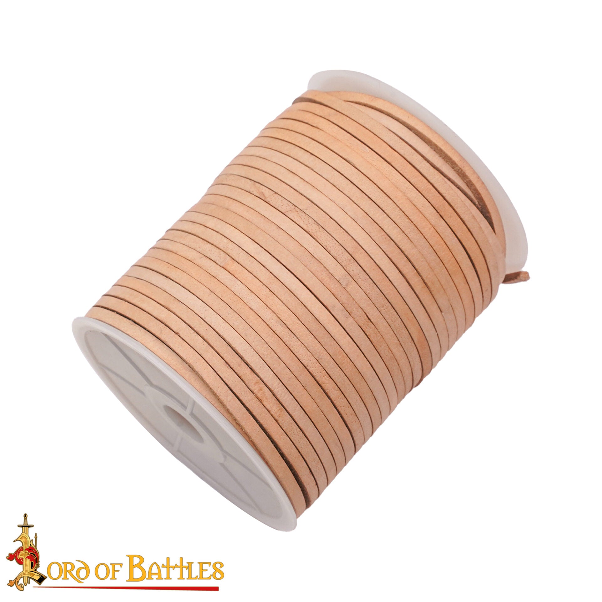 Cordón Medieval de Cuero - Carrete de 50 Metros | Cuero Plano de Grano Entero de Curtido Vegetal - Imagen 4