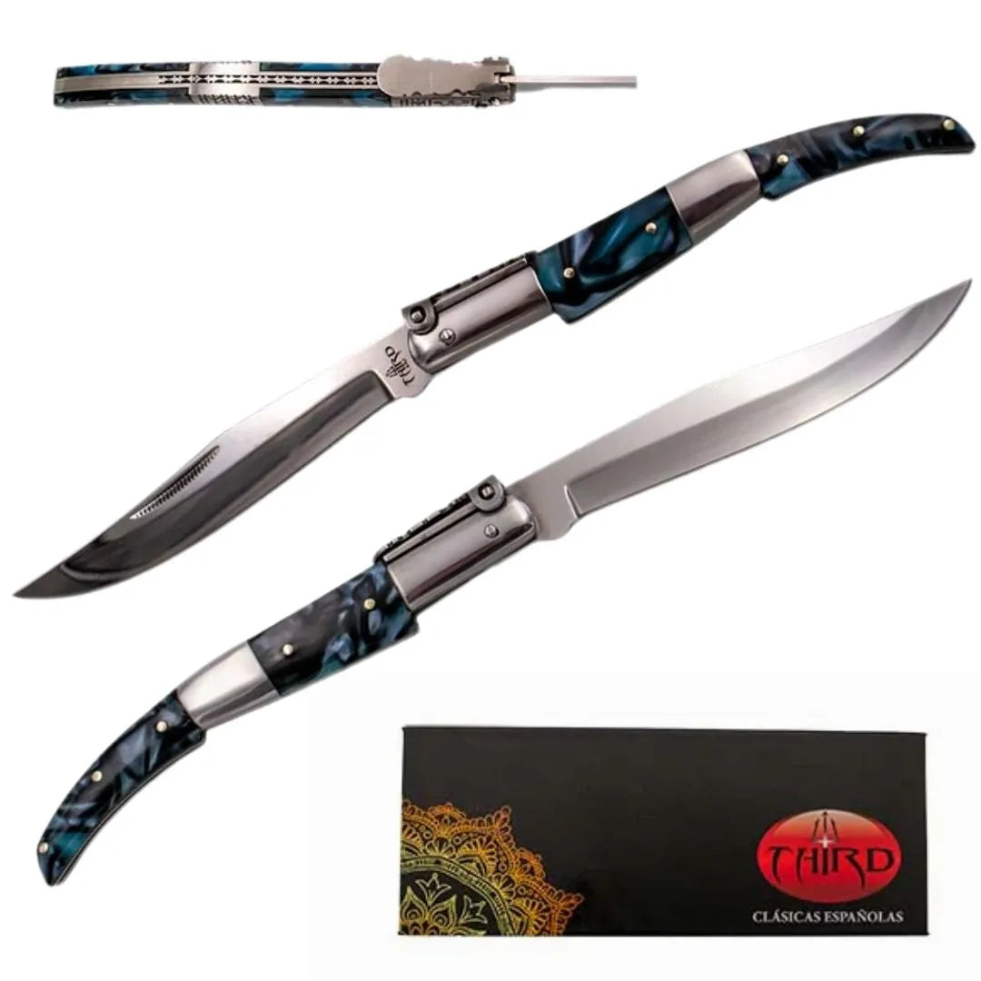 Imagen de Navaja Carraca Third N53a Serie Zafiro Acrílico Azul parte de nuestra colección en Espadas y más, sitio oficial.