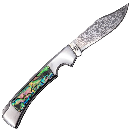 Navaja Gran Danés Tramuntana Knives Acero Damasco