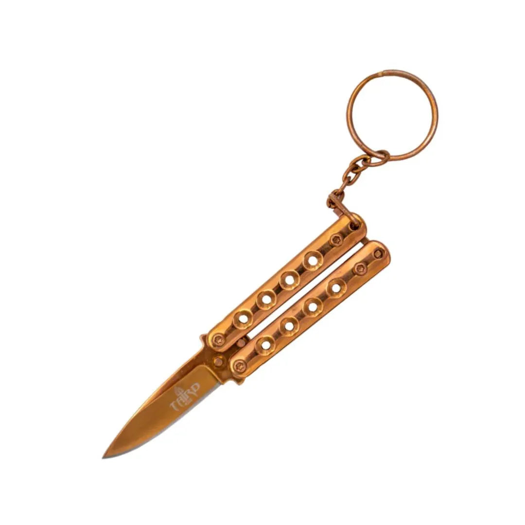 Navaja Llavero Mariposa Third K2824r Acabado Rose Titanium