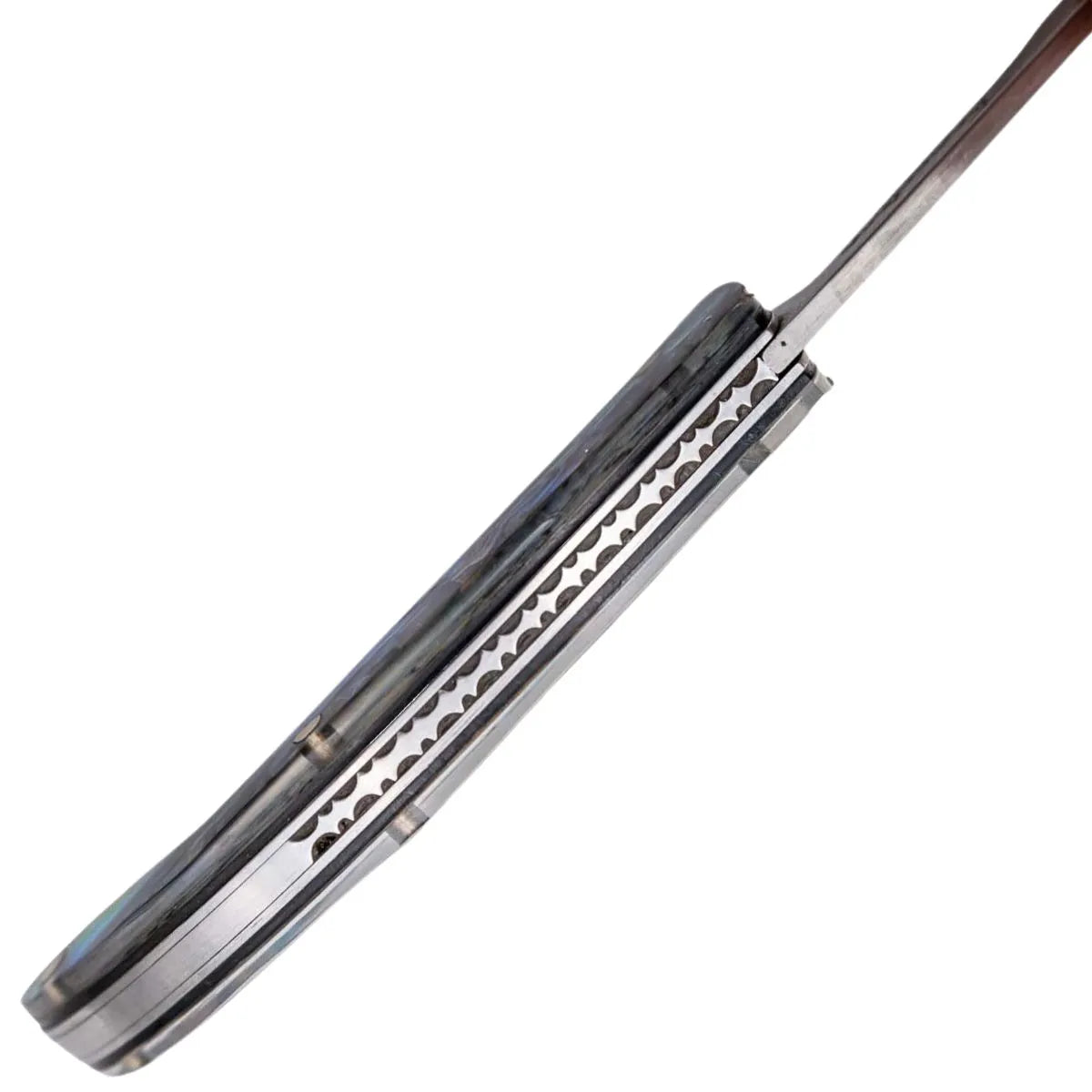 Navaja Rústica Tramuntana Knives en Acero de Damasco