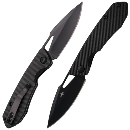 Navaja Third Aluminio con Hoja de 7 cm - negro