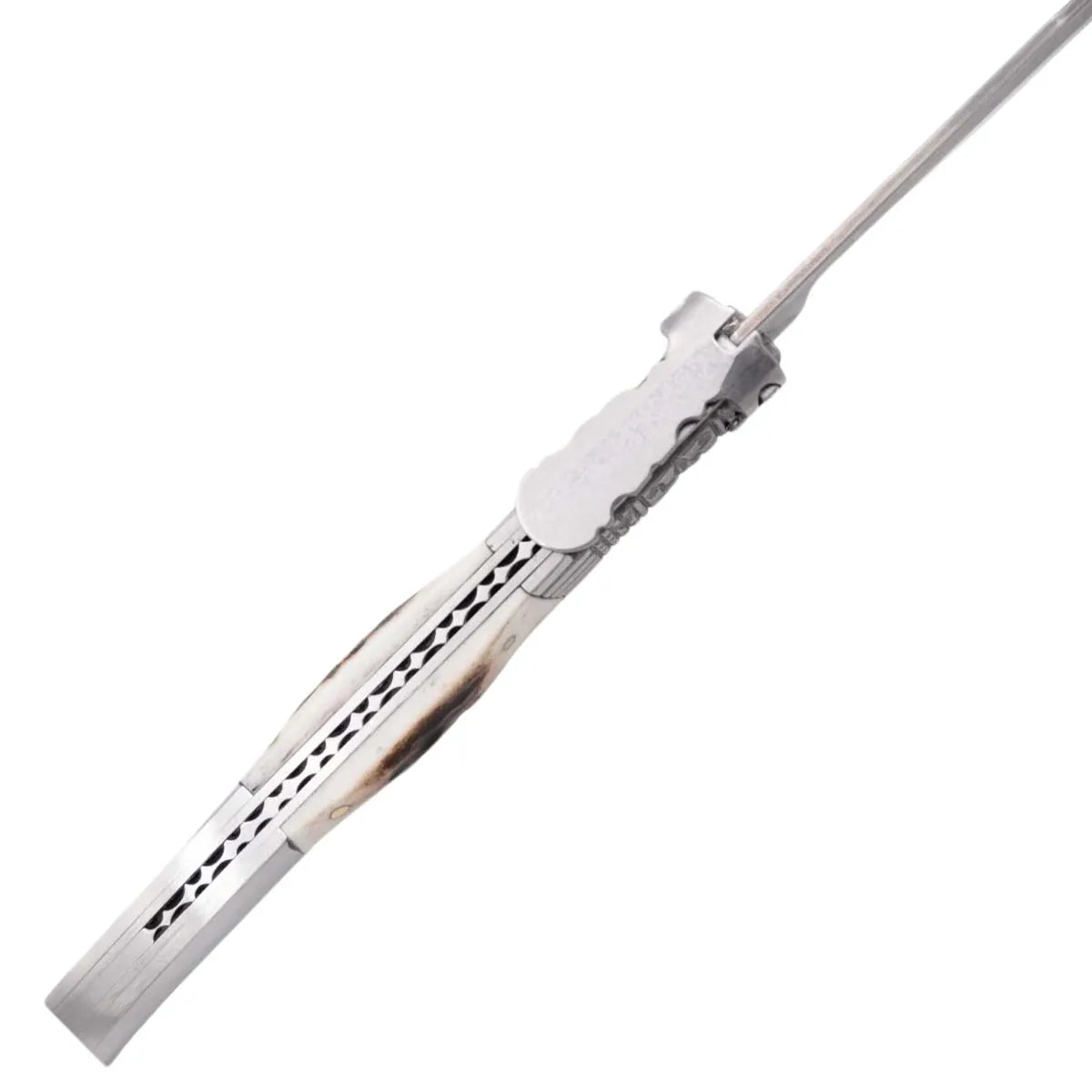 Navaja de Carraca Clásica Third Serie Ciervo Hoja de Damasco