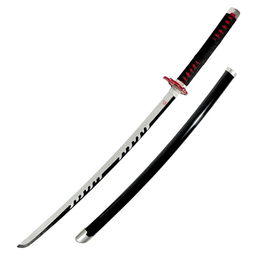 Pack Héroes del Amanecer con 3 Katanas de Bambú Kimetsu No Yaiba y Expositor - Espadas y Más.