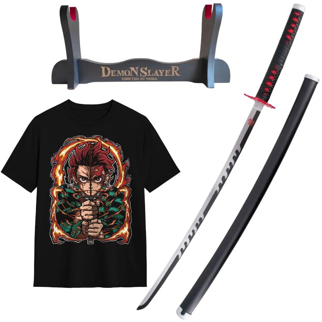 Pack Katana de Tanjiro + Katanero + Caminseta Tanjiro